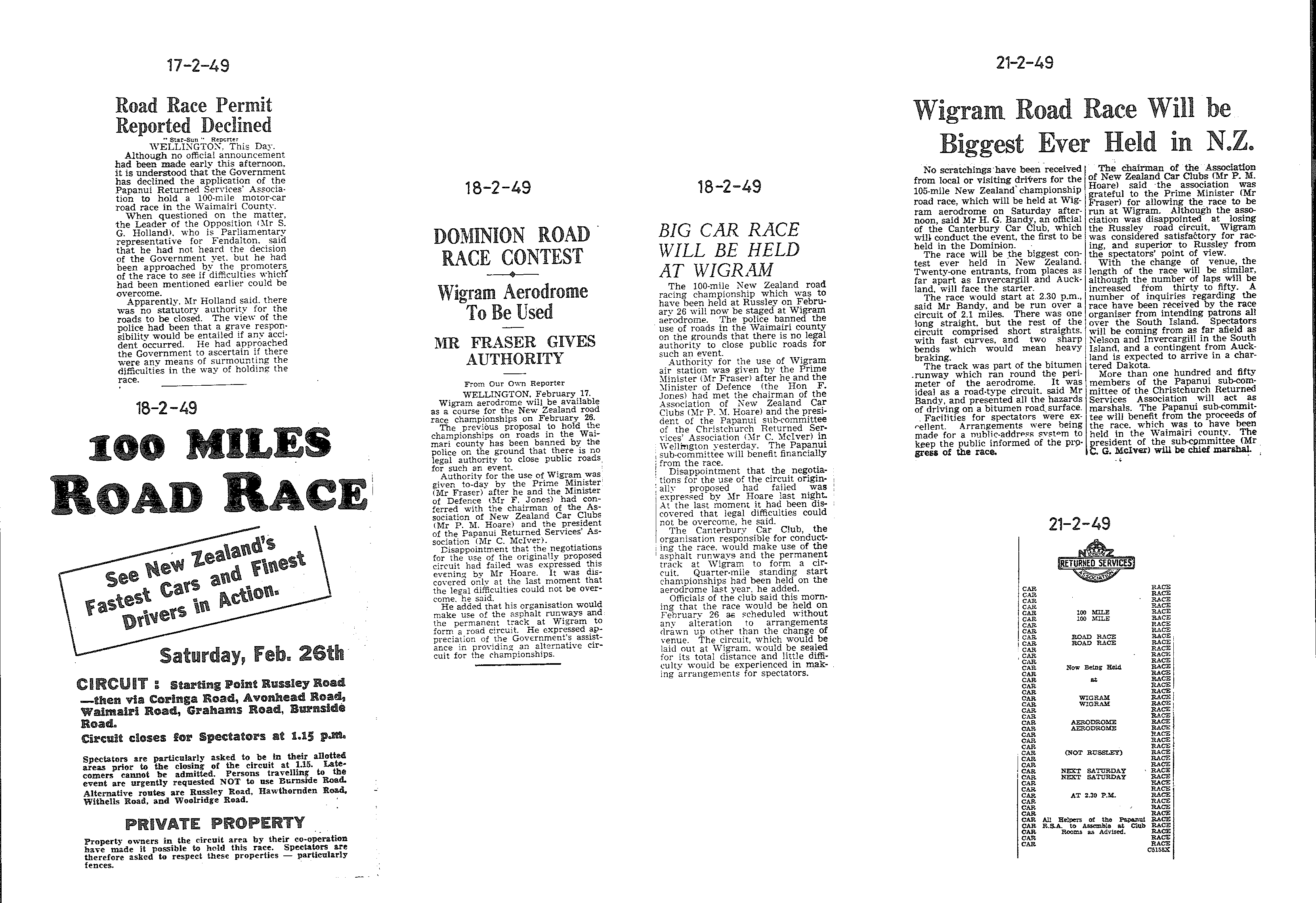 Scan of the clipping page, 17 February 1949
