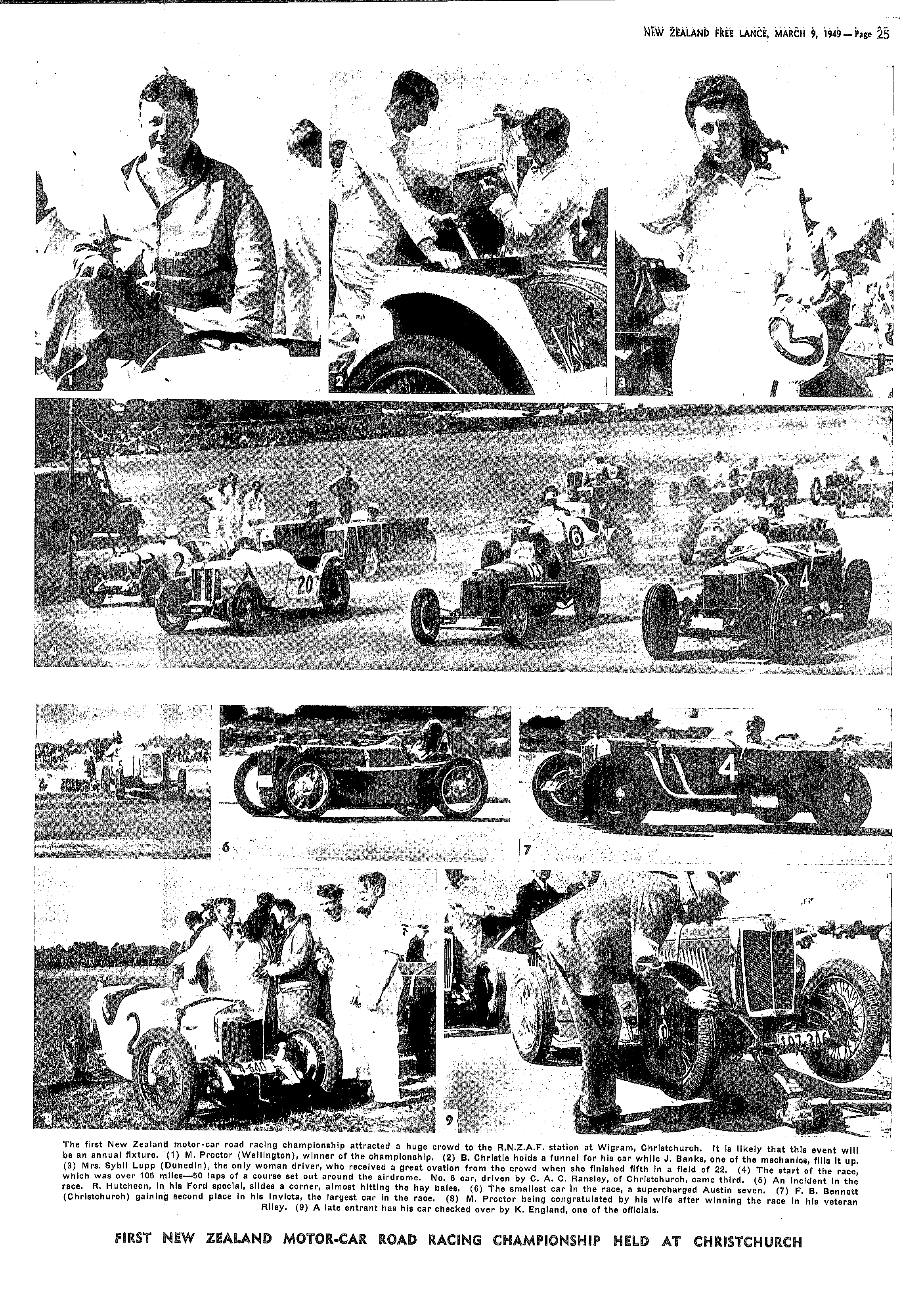 Scan of the clipping page, 9 March 1949