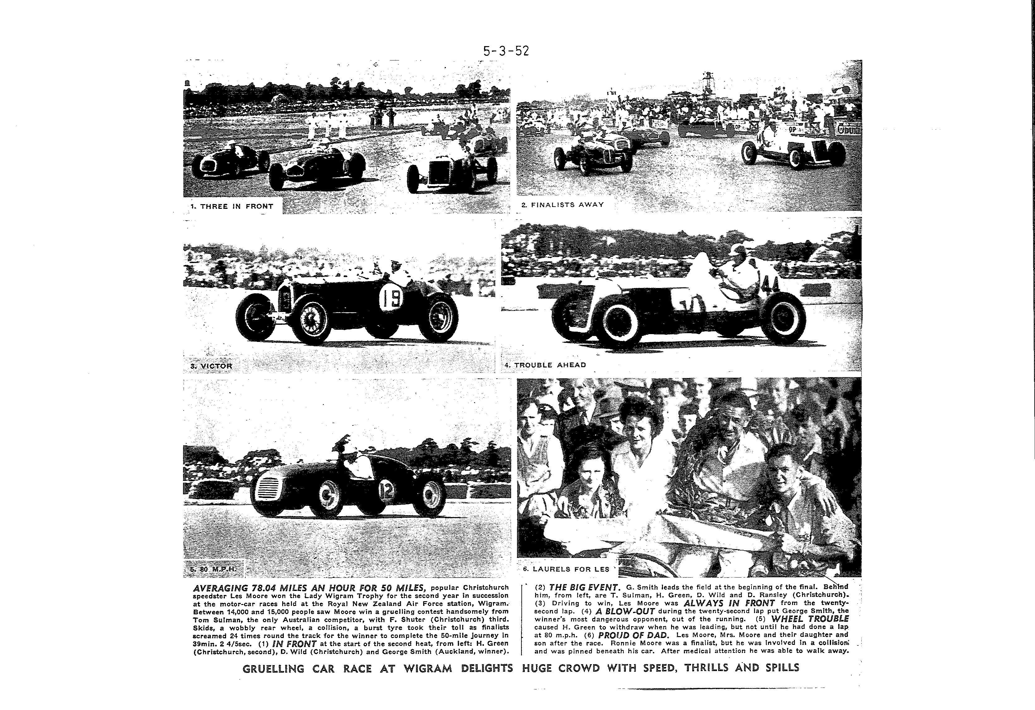 Scan of the clipping page, 5 March 1952