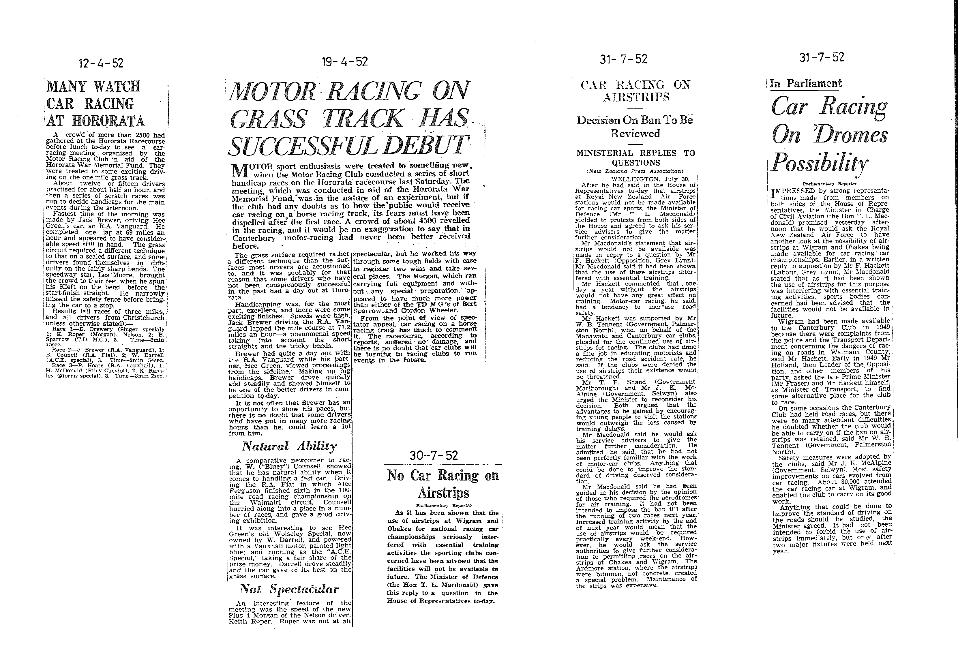 Scan of the clipping page, 12 April 1952