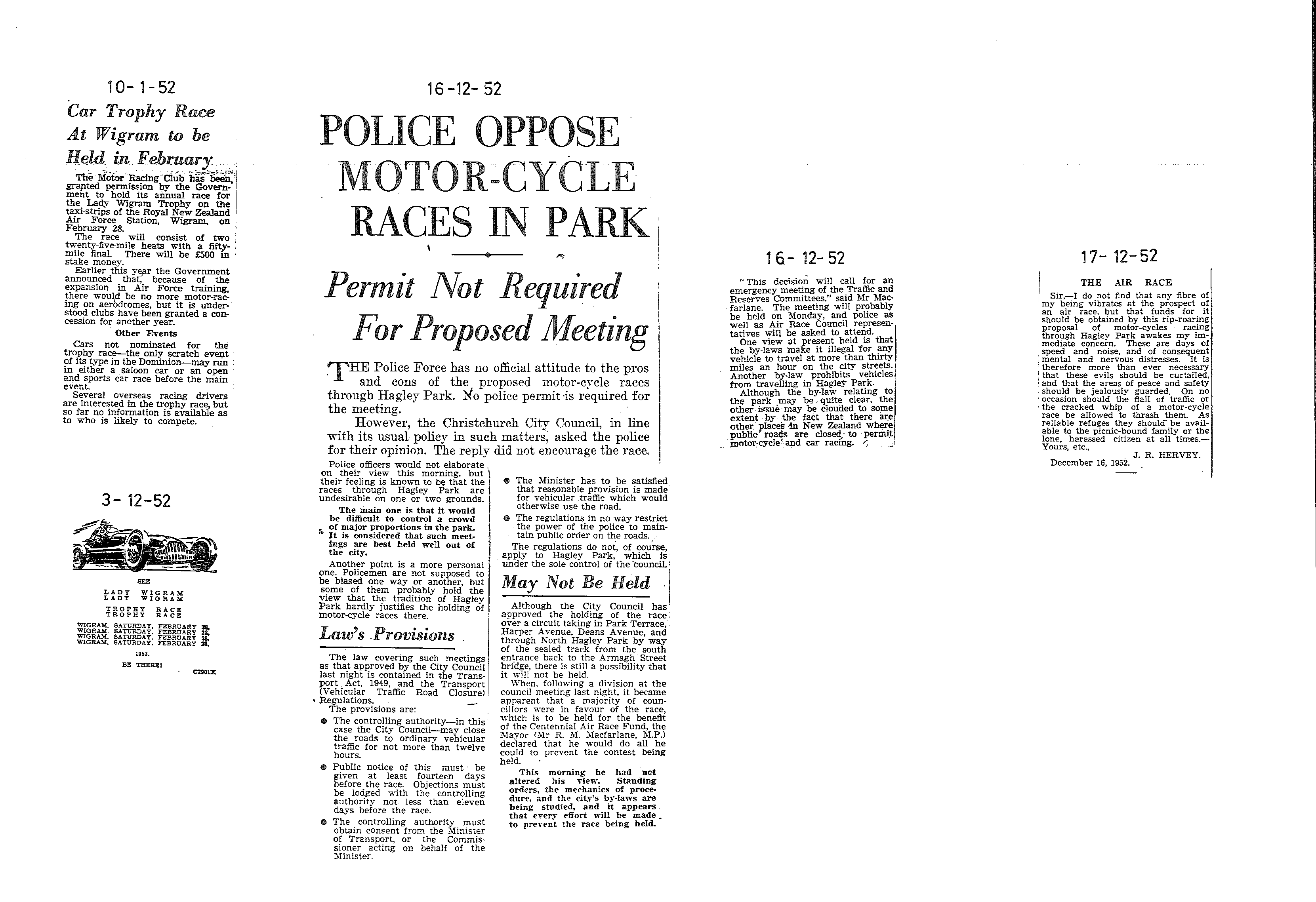 Scan of the clipping page, 10 December 1952