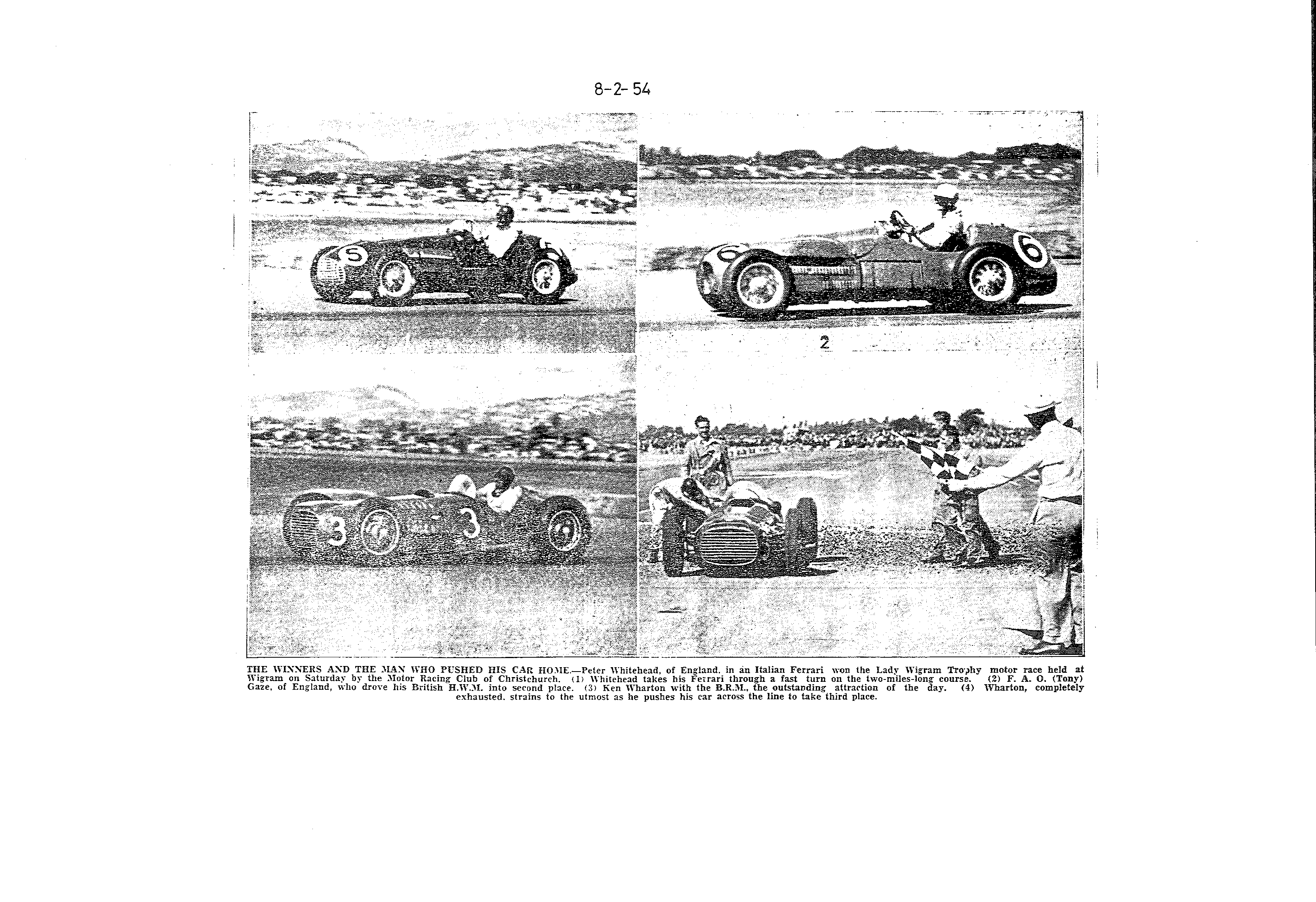 Scan of the clipping page, 8 February 1954