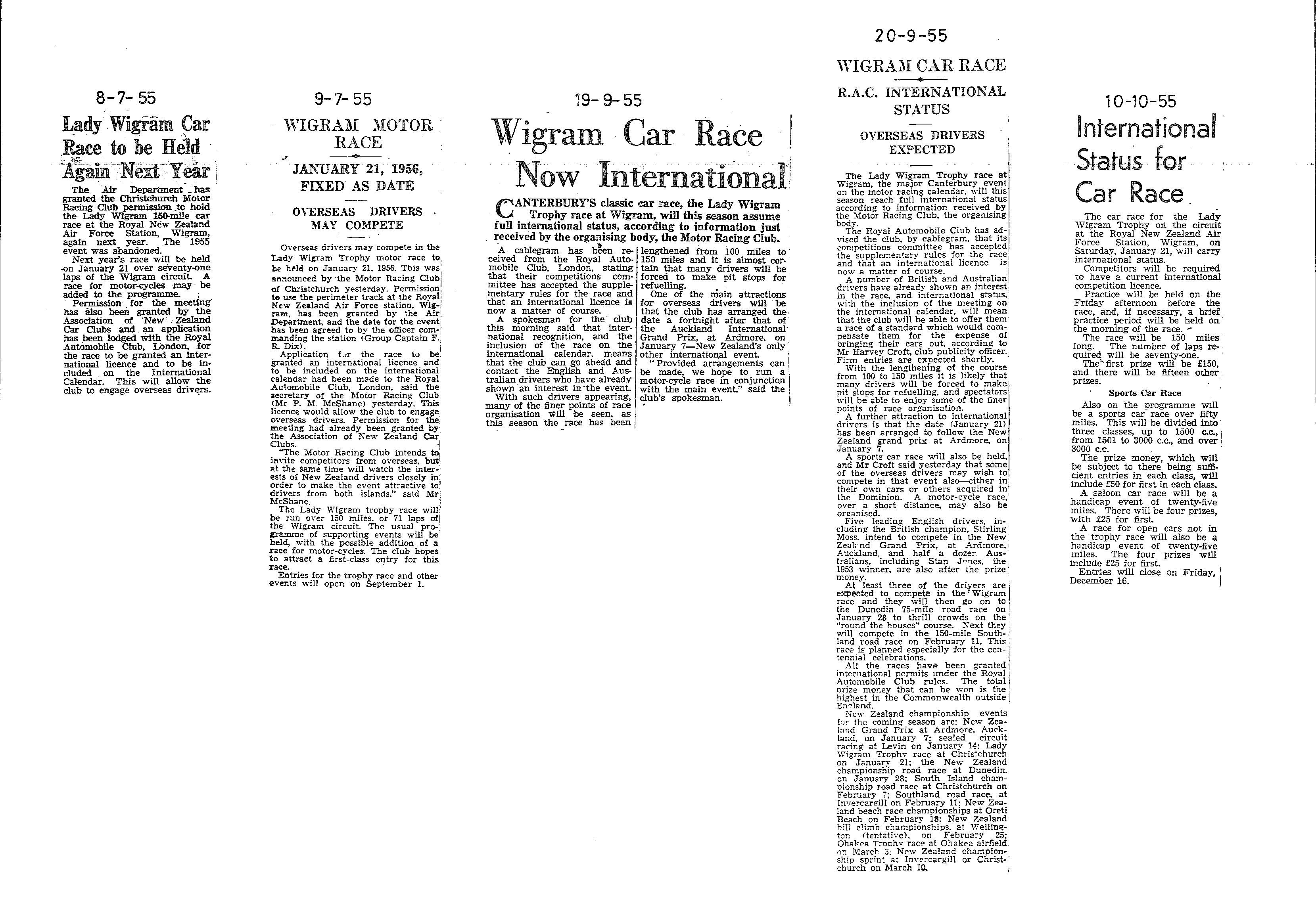 Scan of the clipping page, 8 July 1955