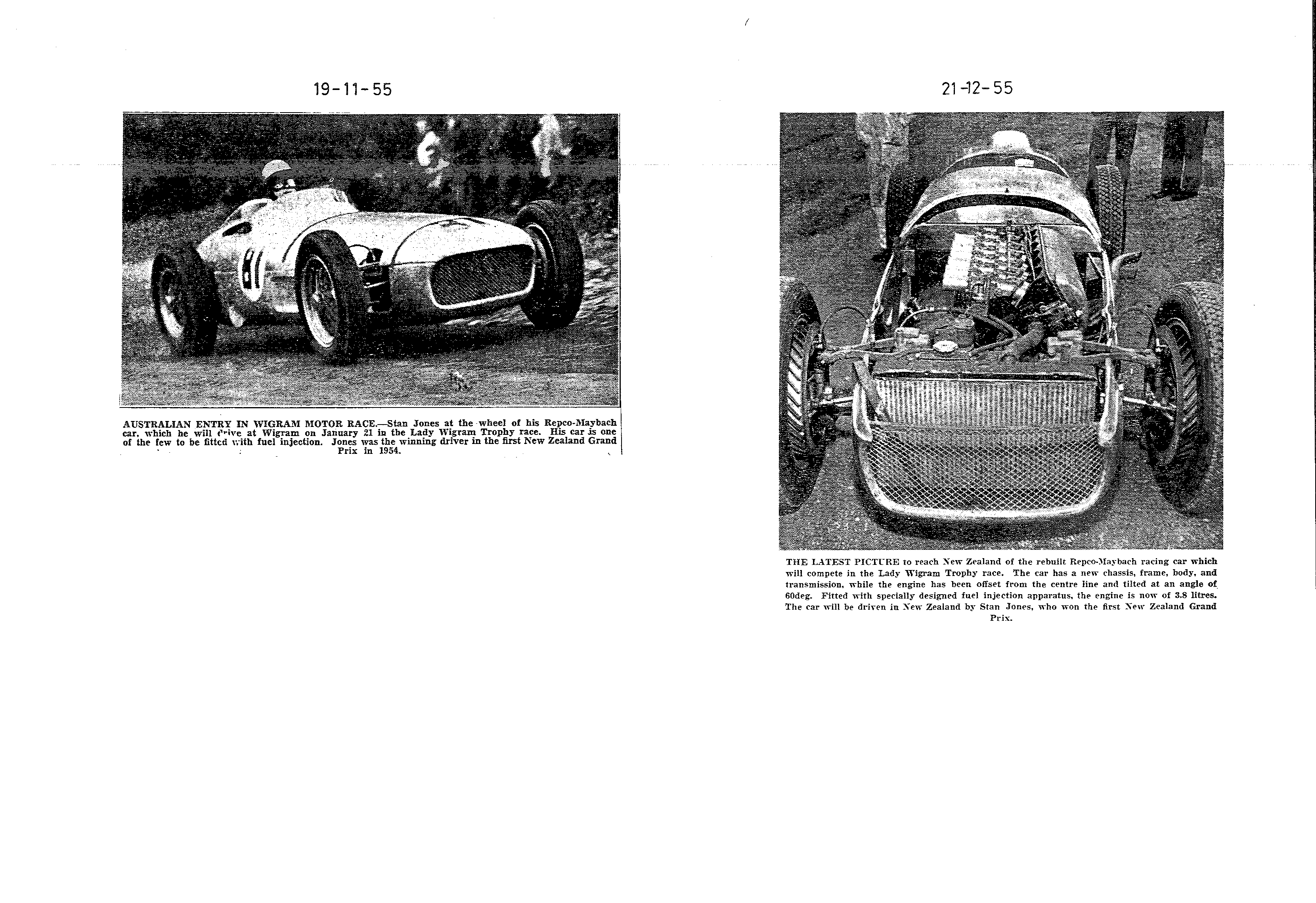 Scan of the clipping page, 19 November 1955