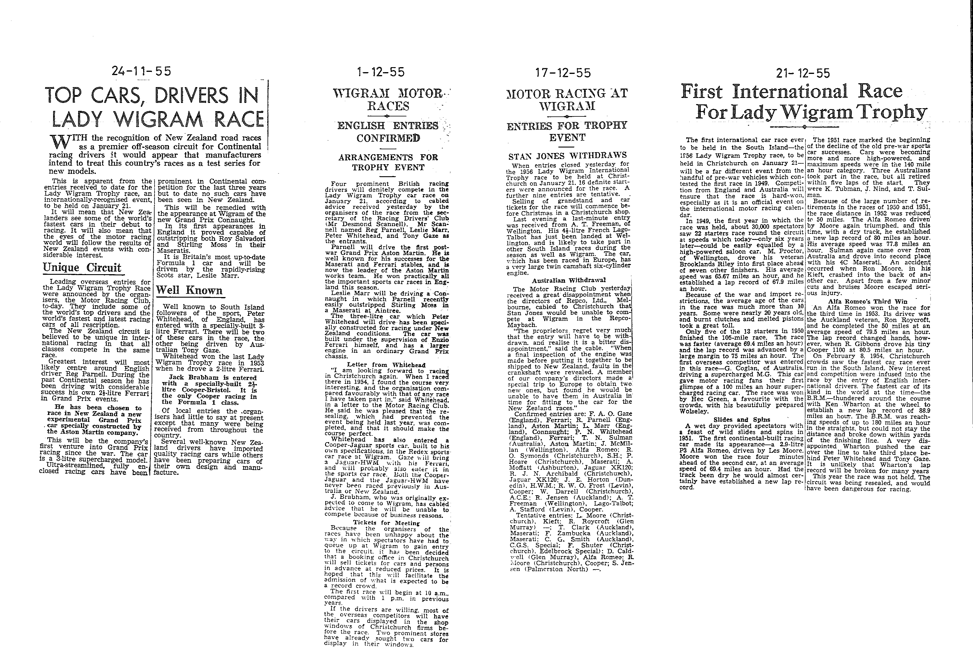 Scan of the clipping page, 24 November 1955