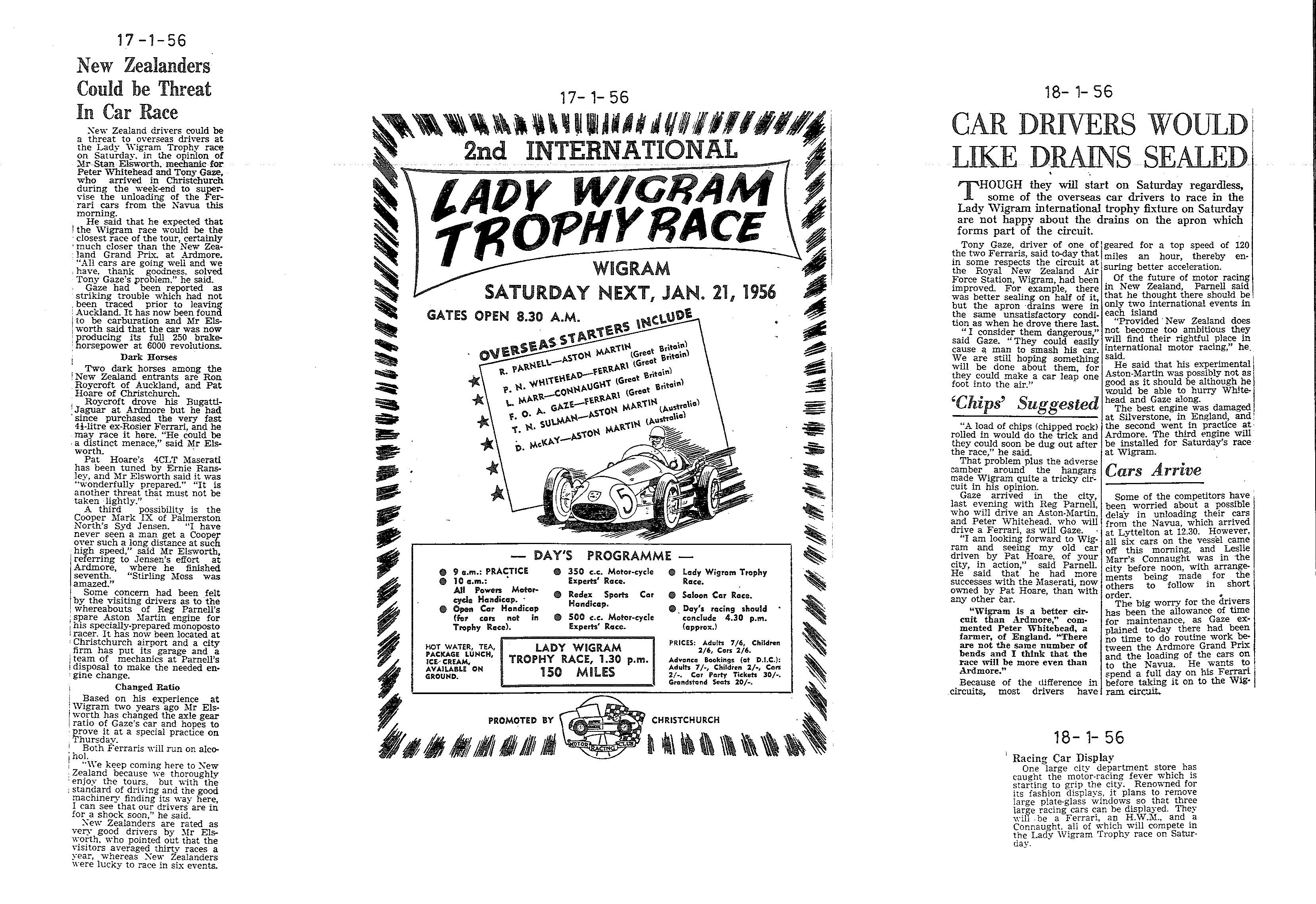 Scan of the clipping page, 17 January 1956