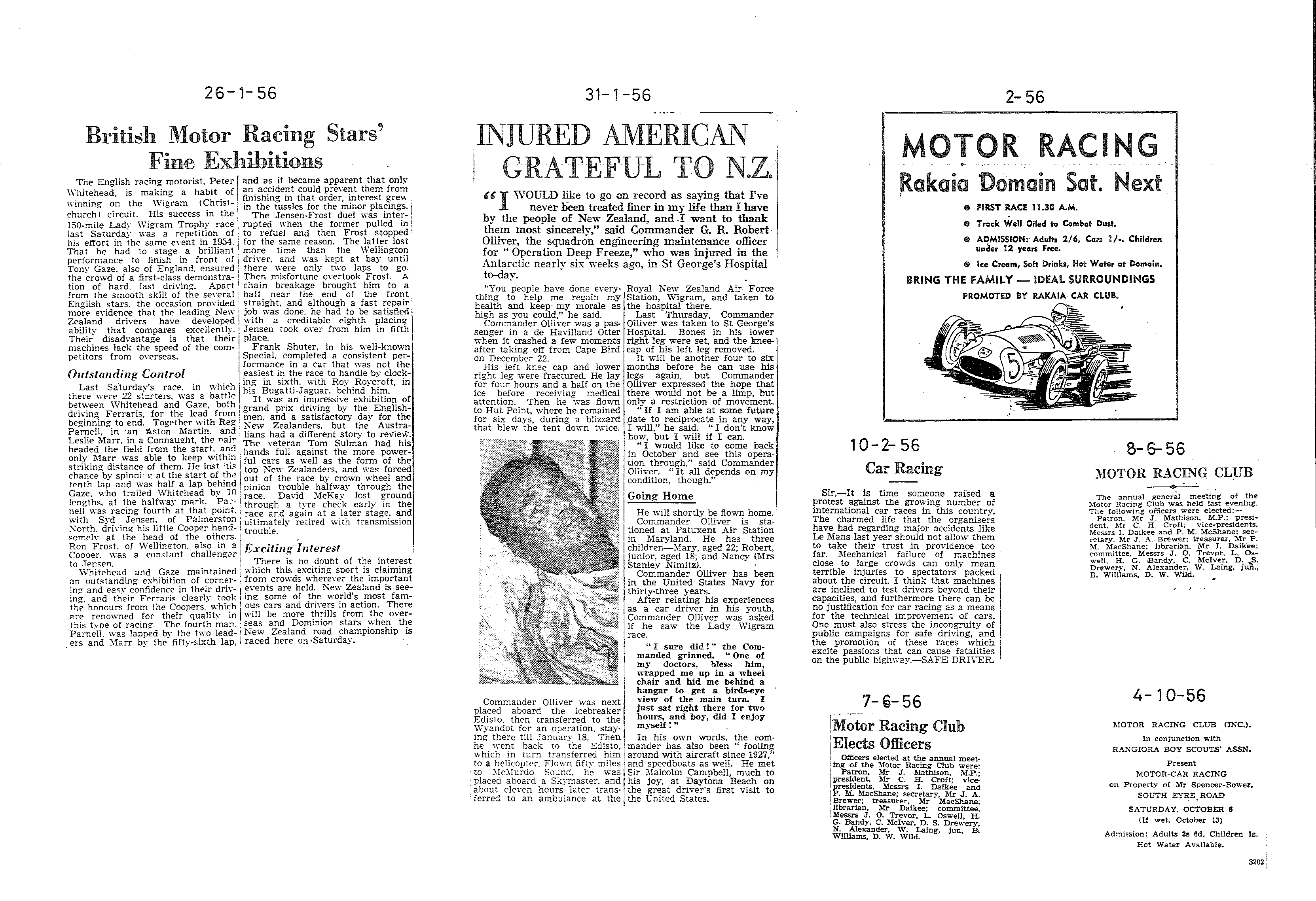Scan of the clipping page, 26 January 1956