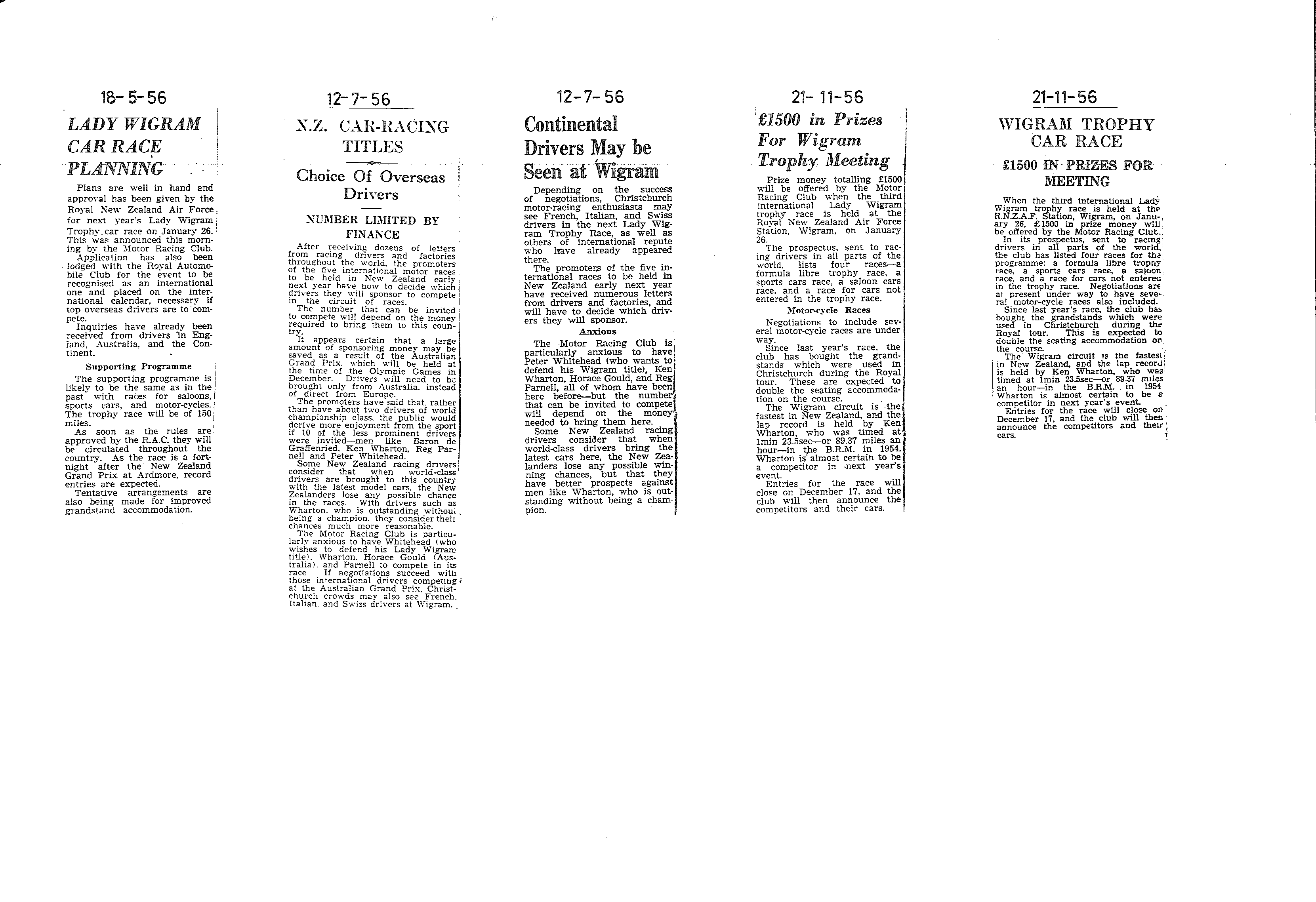 Scan of the clipping page, 18 May 1956