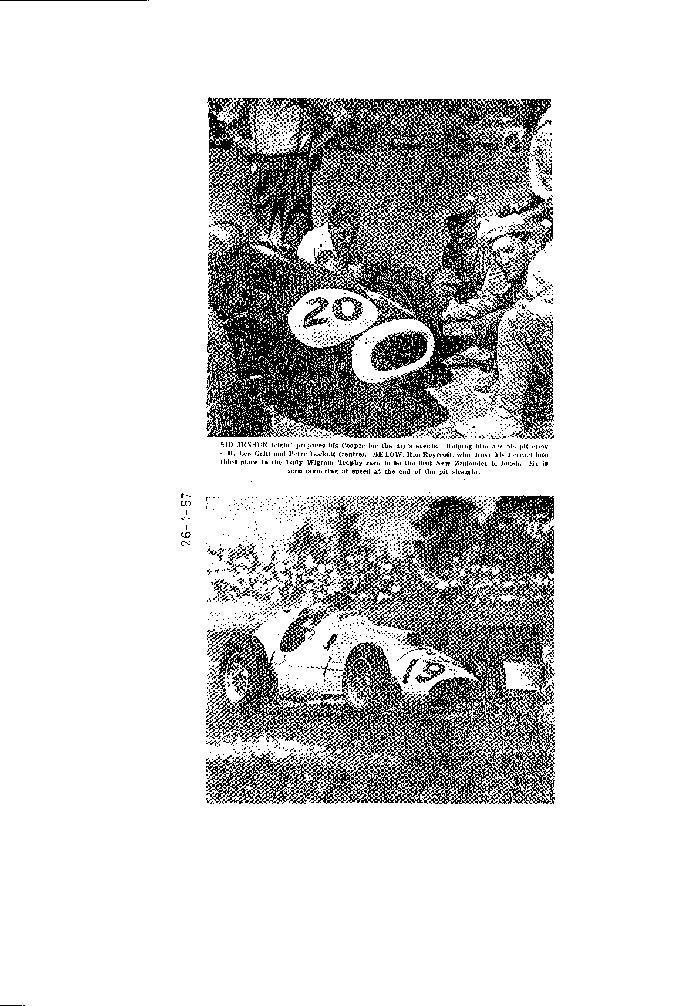 Scan of the clipping page, 26 January 1957