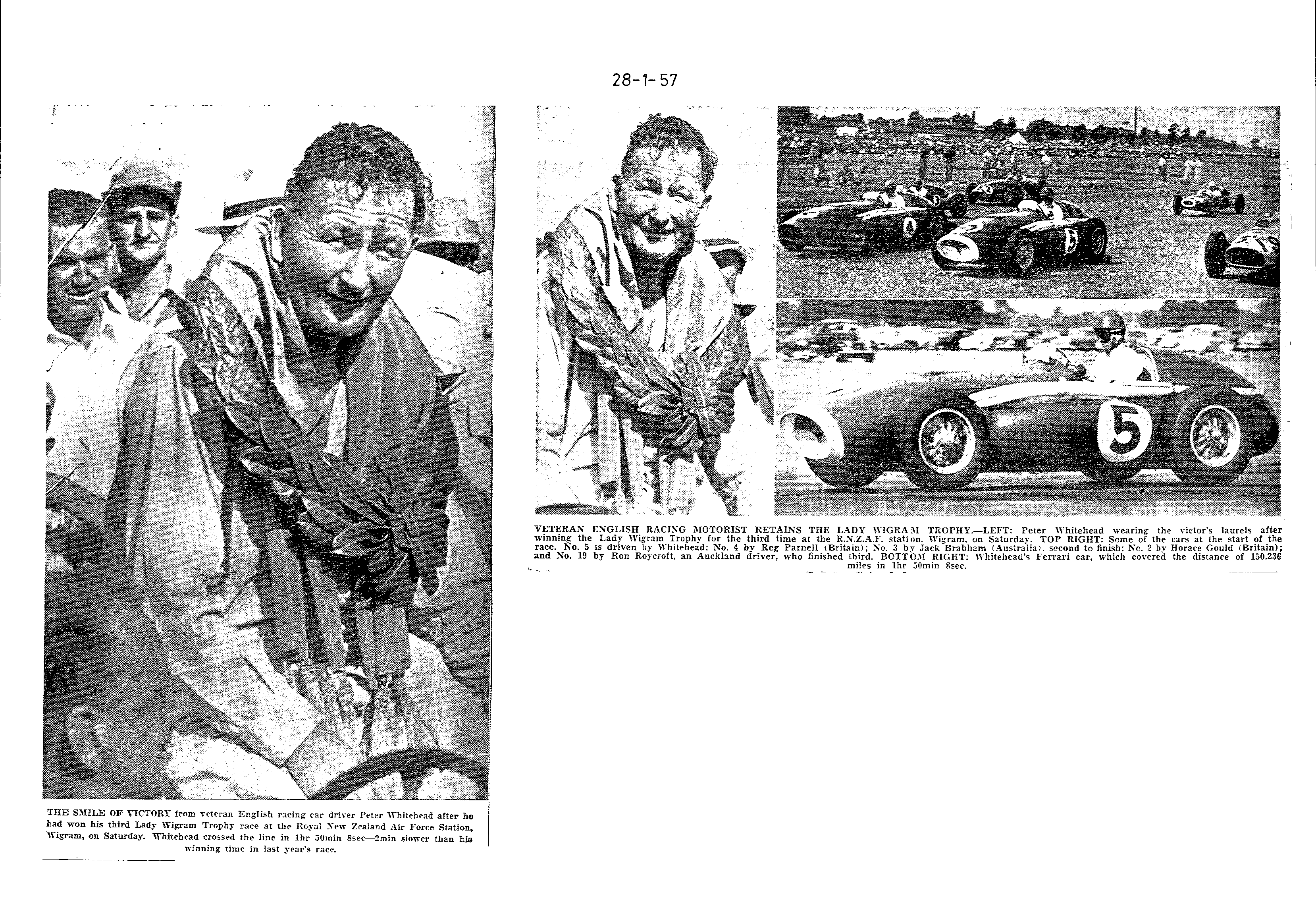 Scan of the clipping page, 28 January 1957