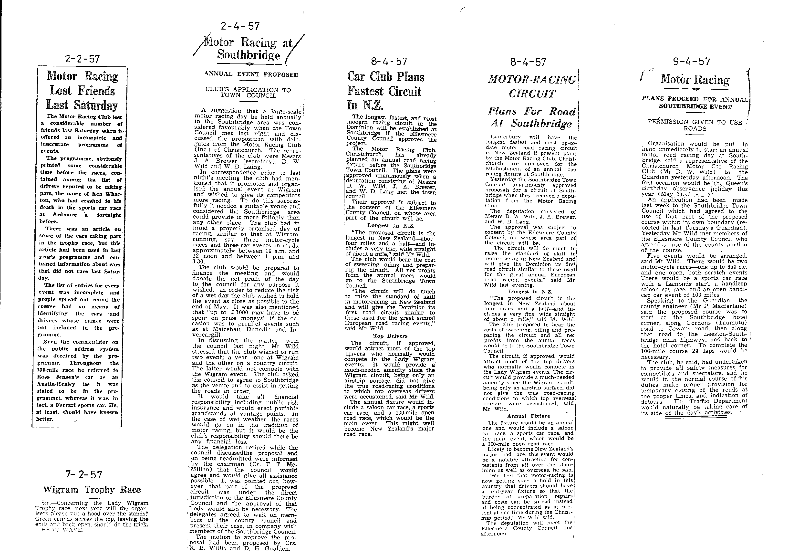 Scan of the clipping page, 2 February 1957