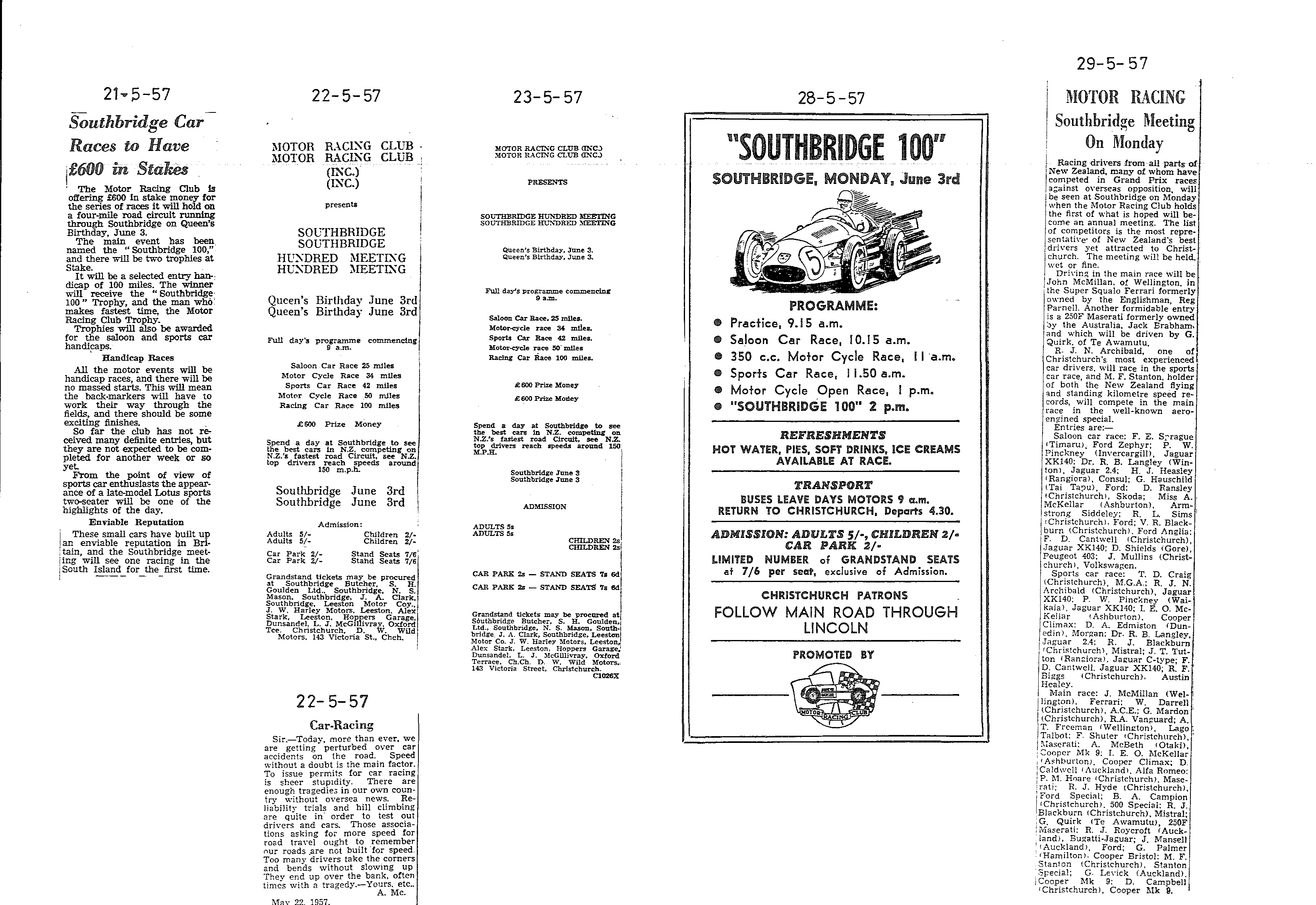 Scan of the clipping page, 21 May 1957