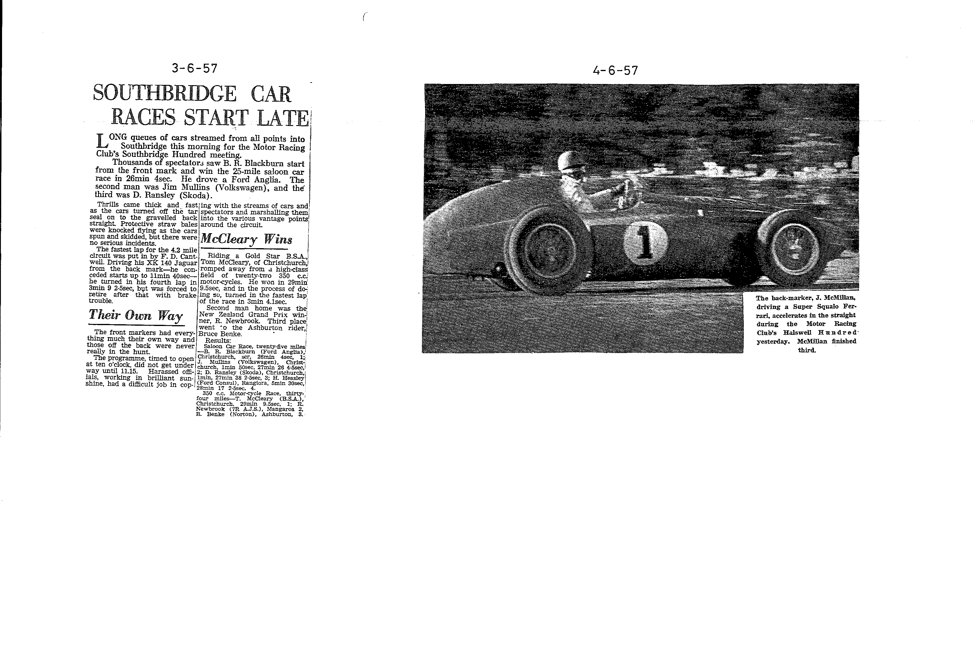 Scan of the clipping page, 3 June 1957