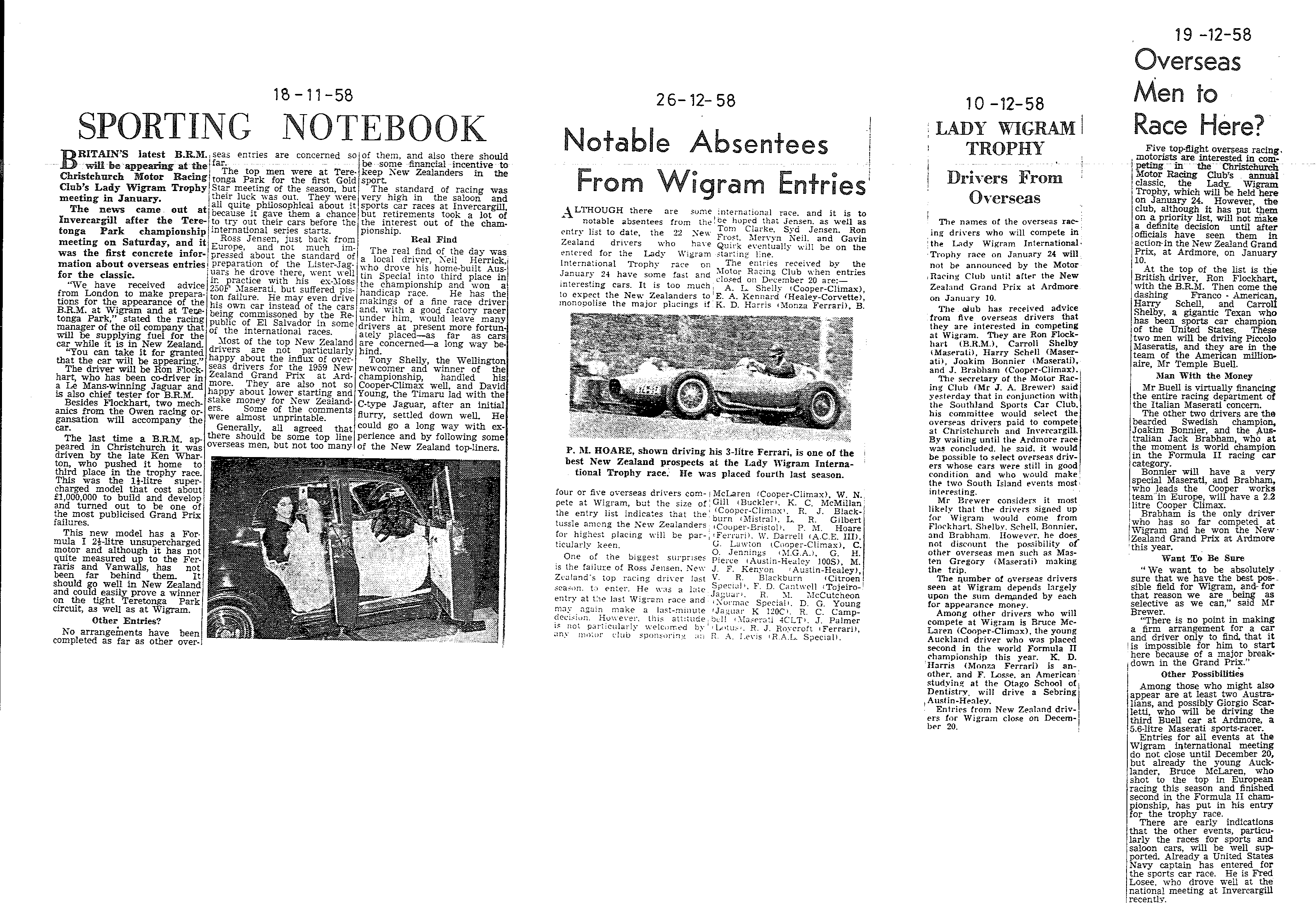 Scan of the clipping page, 19 December 1958