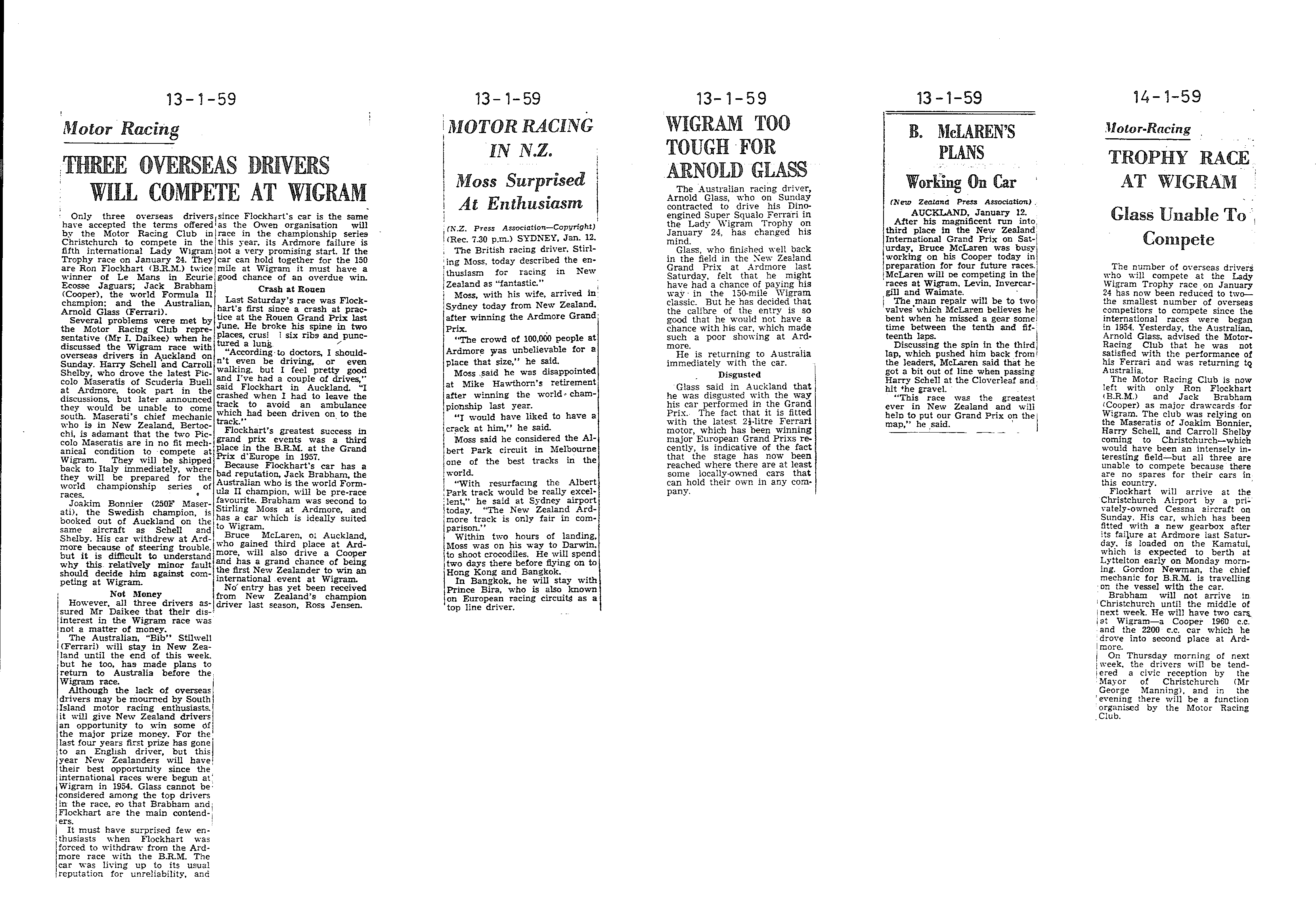 Scan of the clipping page, 13 January 1959