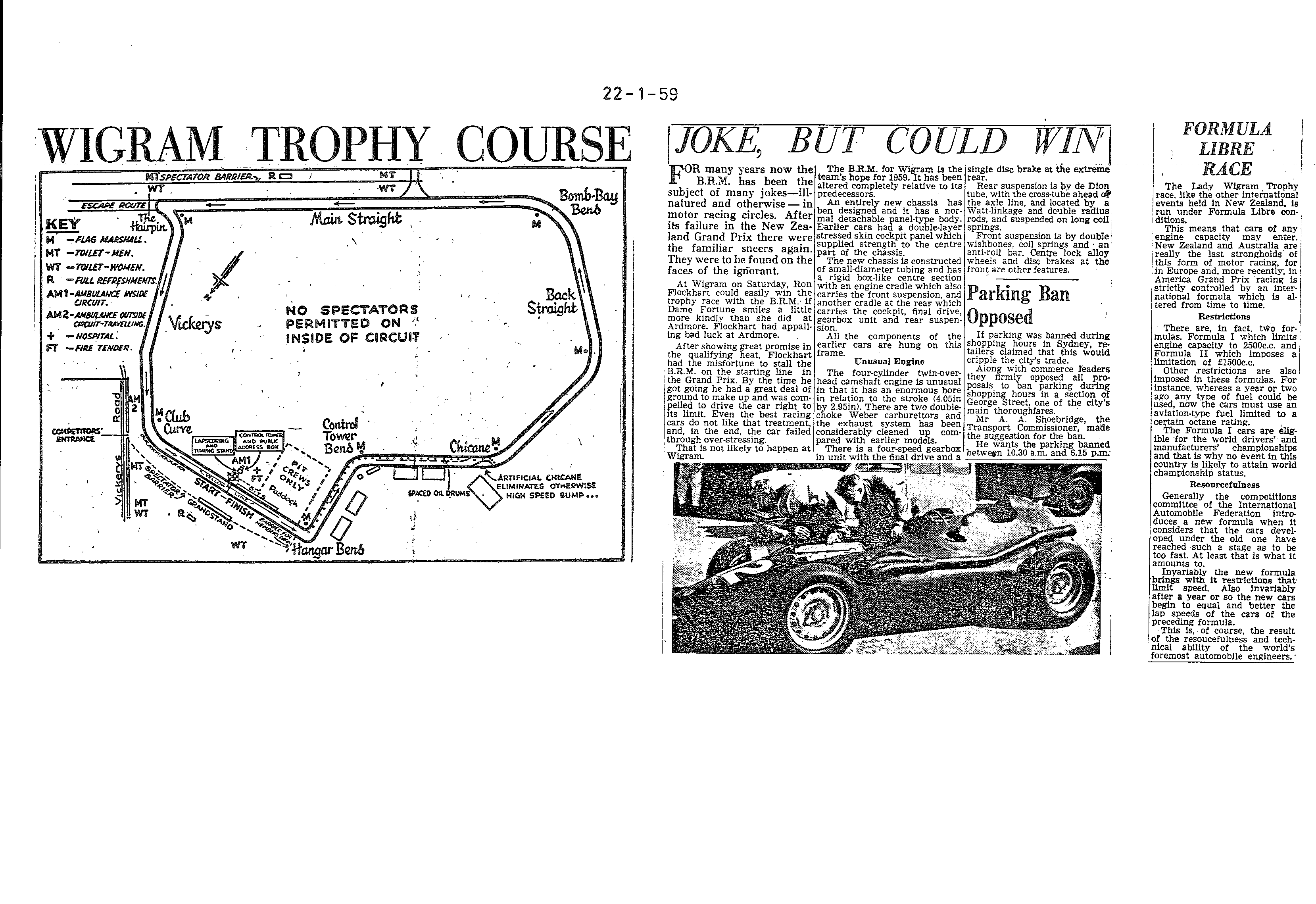 Scan of the clipping page, 22 January 1959