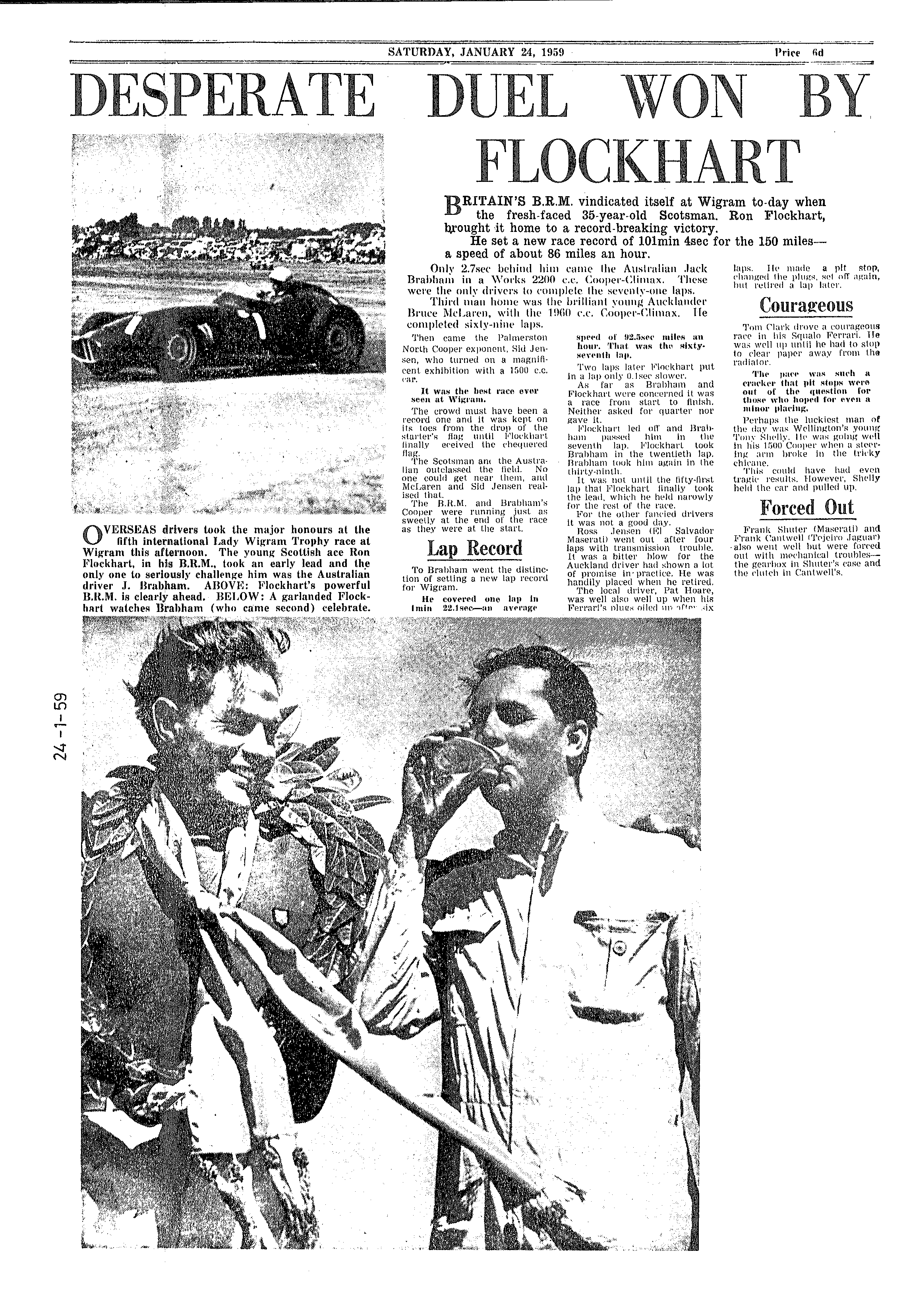 Scan of the clipping page, 24 January 1959