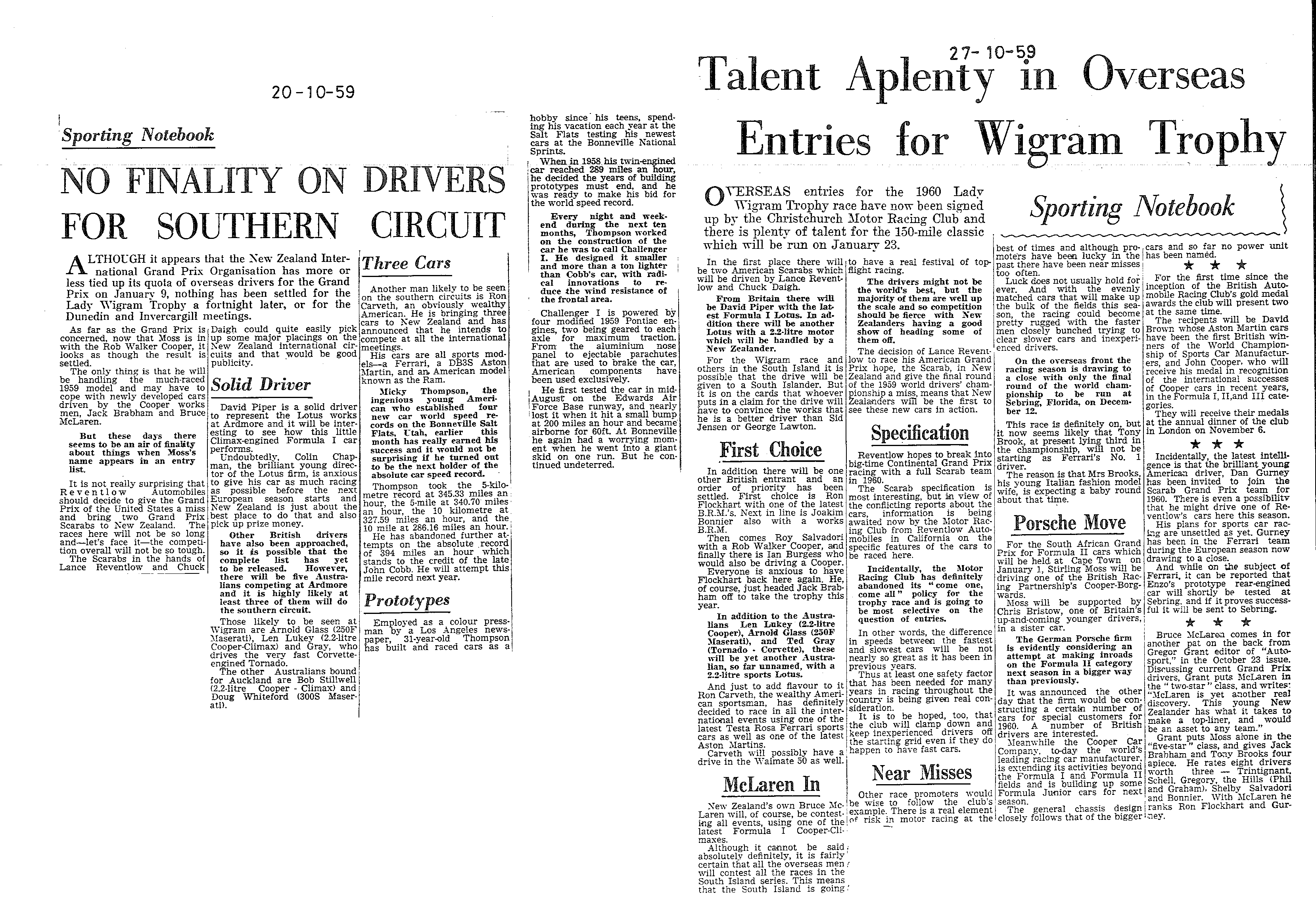 Scan of the clipping page, 20 October 1959