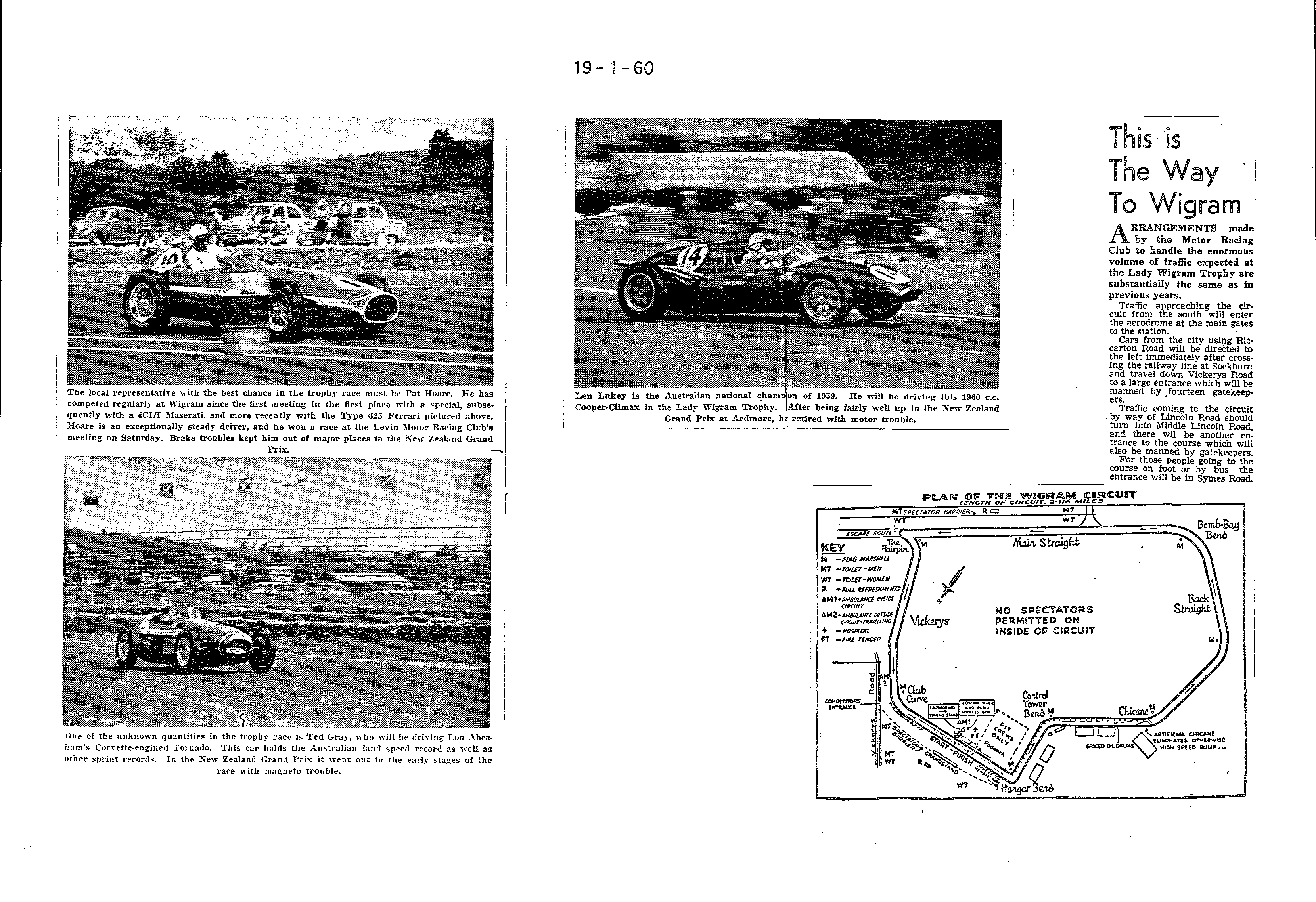 Scan of the clipping page, 19 January 1960