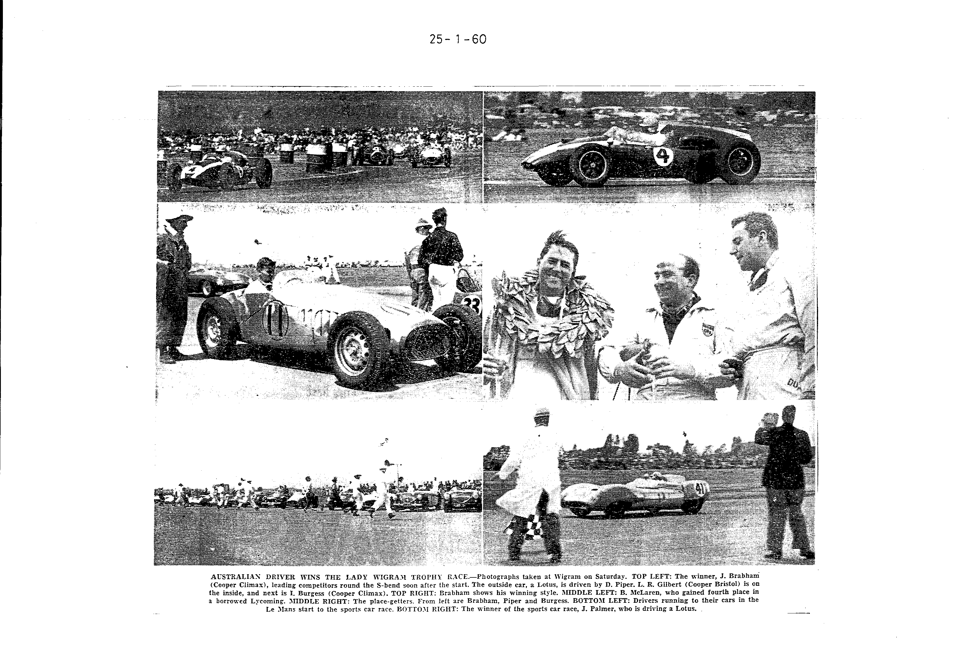 Scan of the clipping page, 25 January 1960