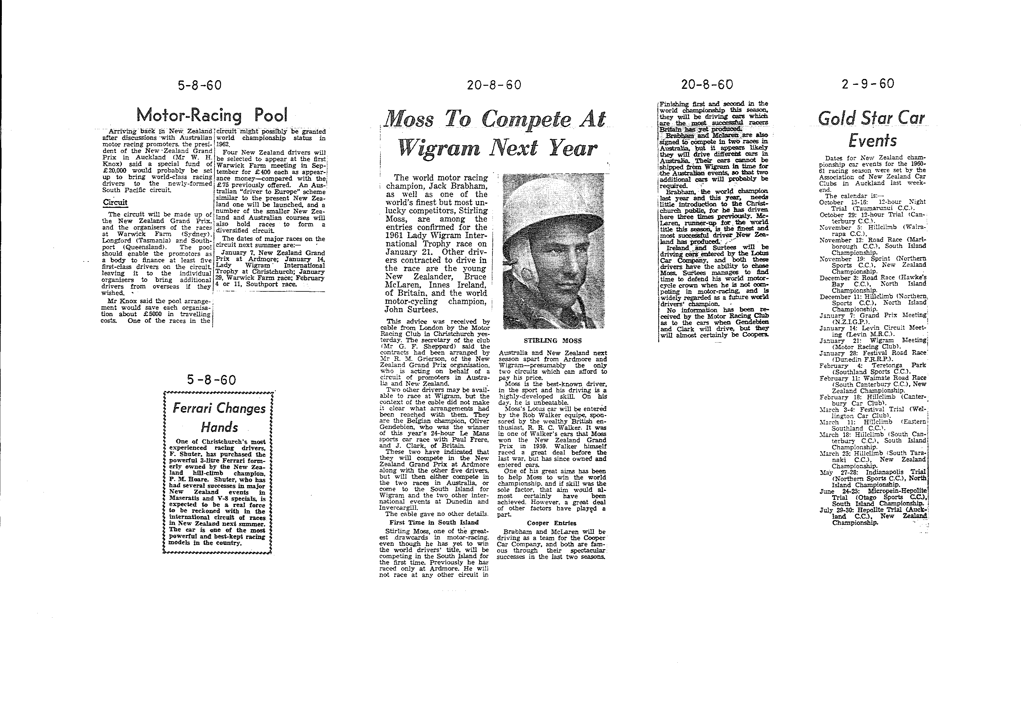 Scan of the clipping page, 5 August 1960