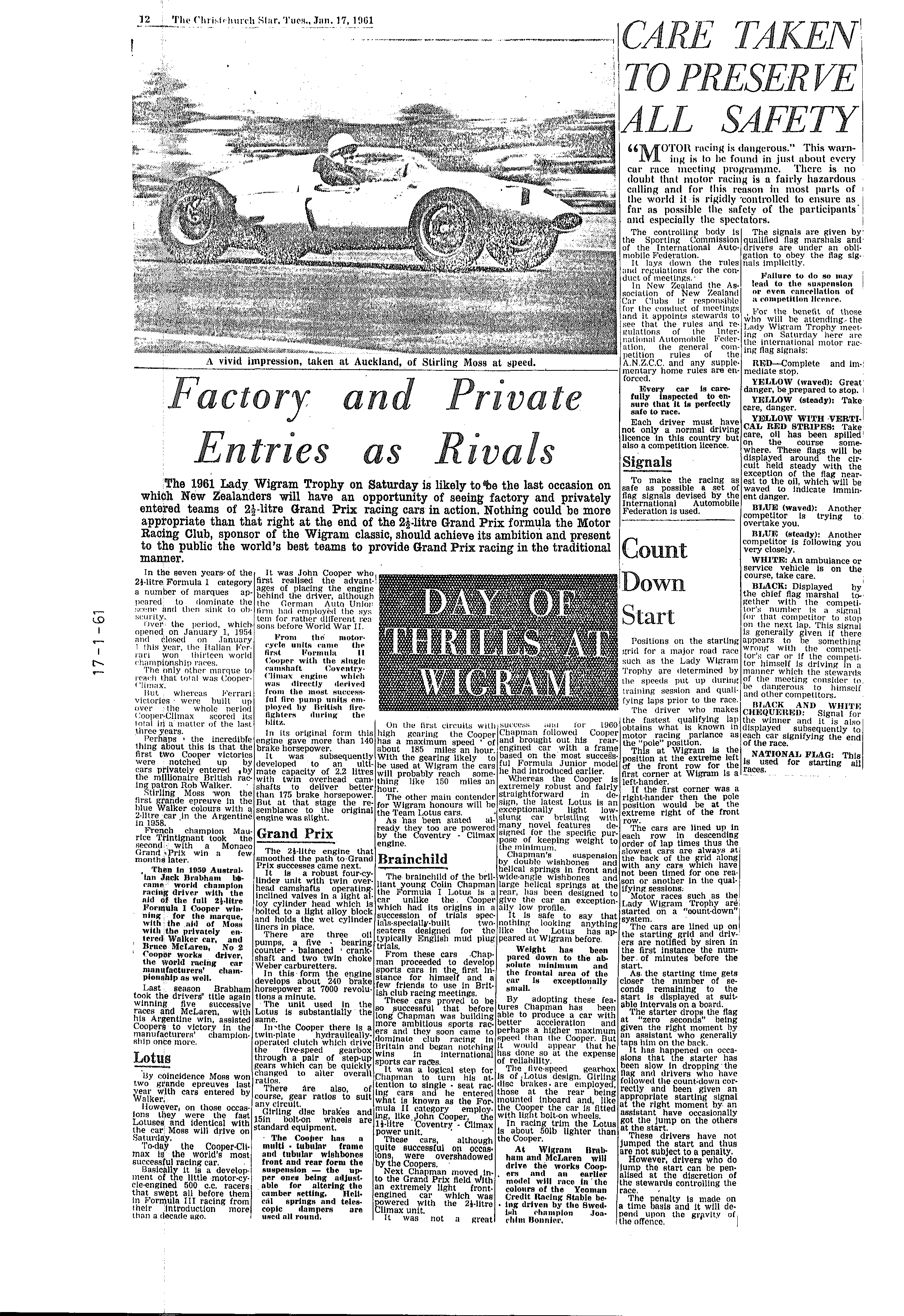 Scan of the clipping page, 17 January 1961