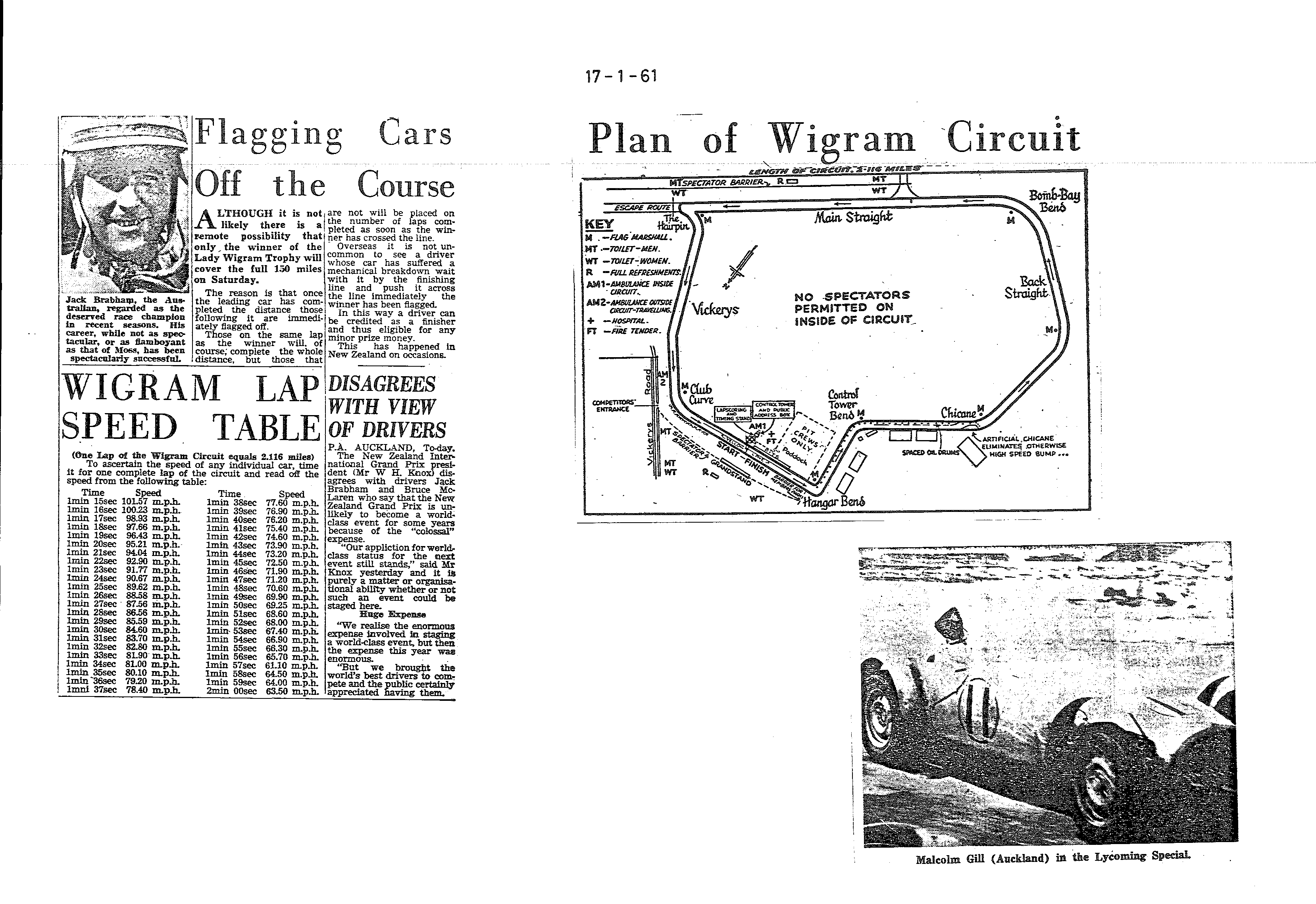 Scan of the clipping page, 17 January 1961