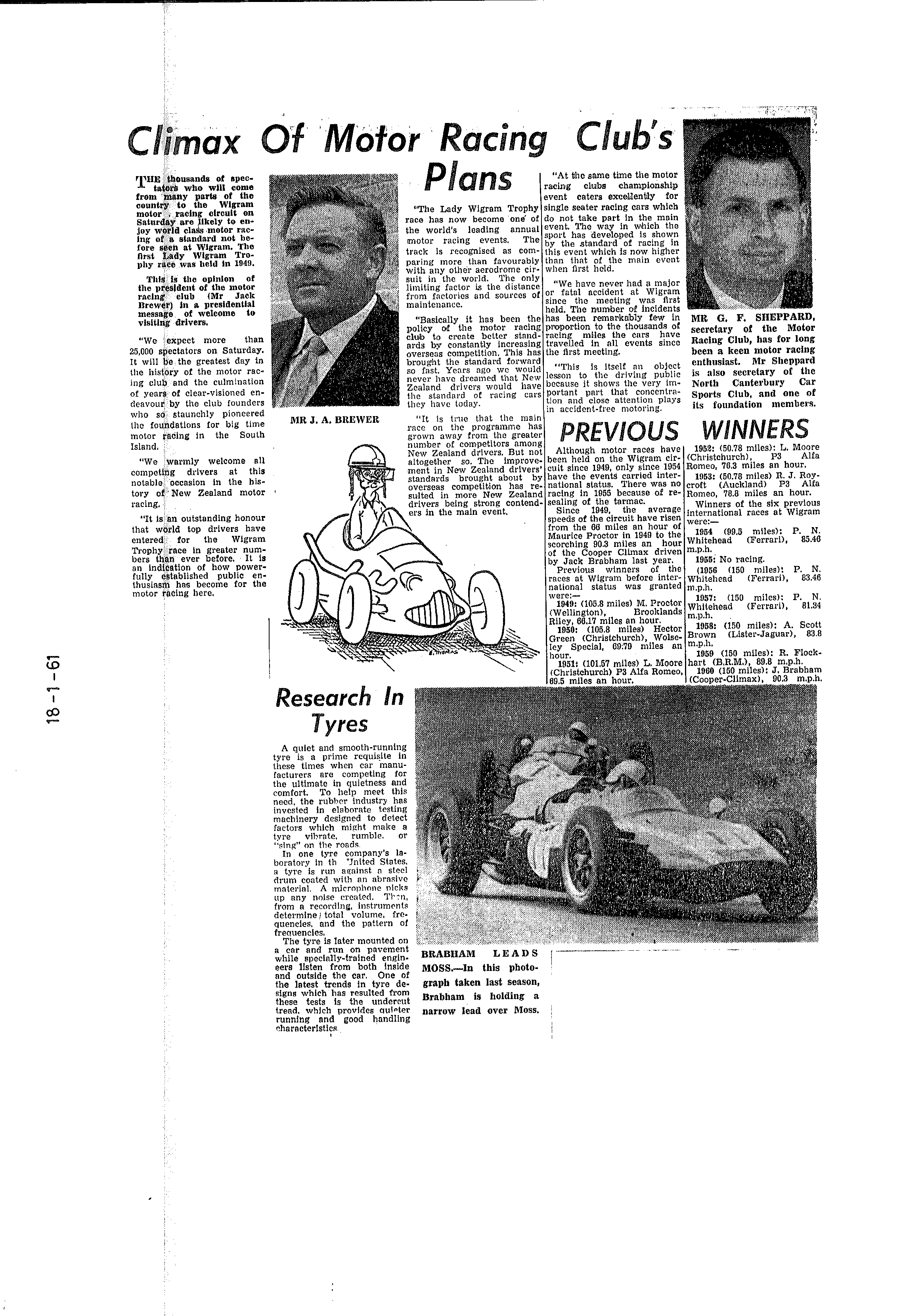 Scan of the clipping page, 18 January 1961