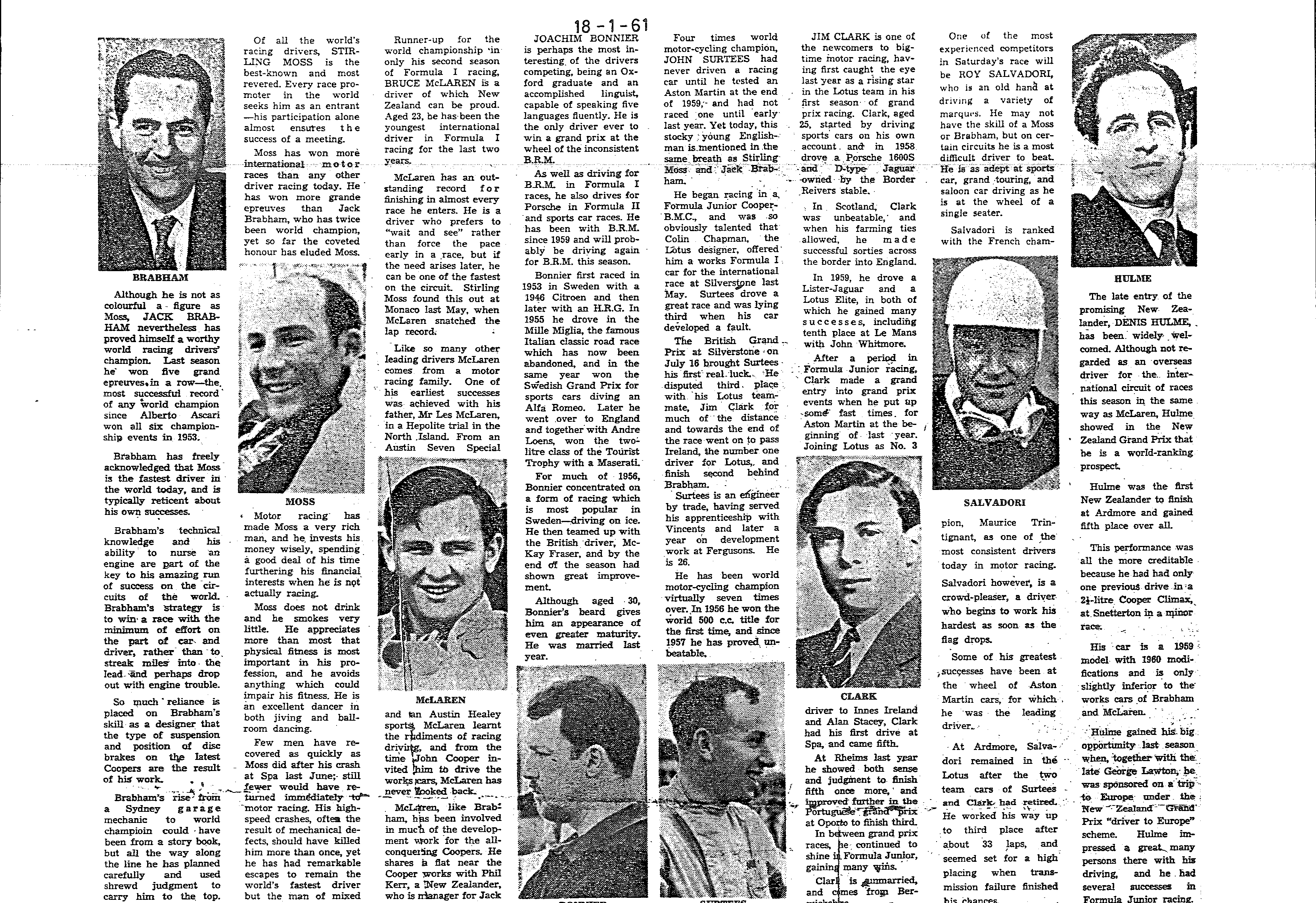 Scan of the clipping page, 18 January 1961