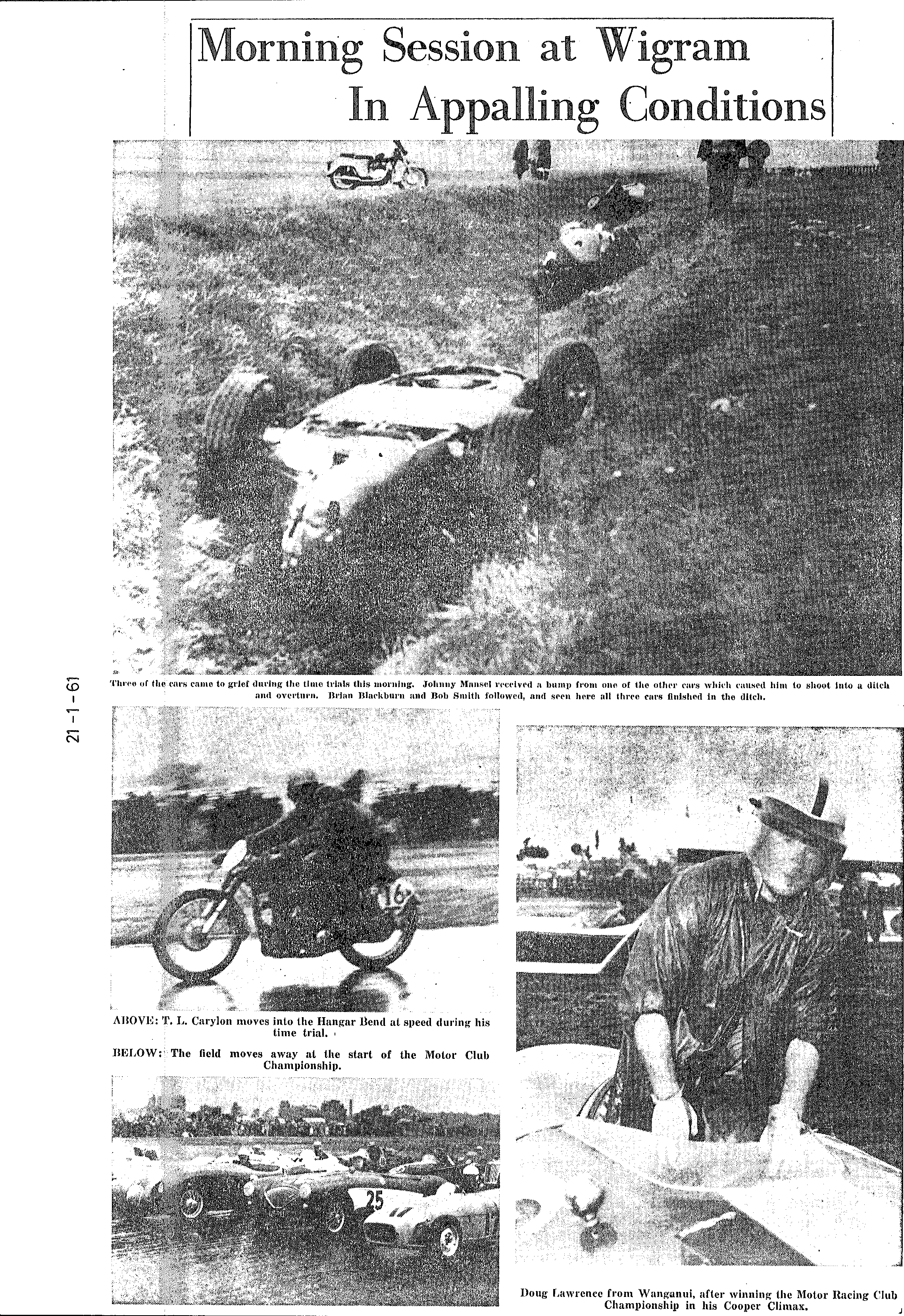 Scan of the clipping page, 21 January 1961