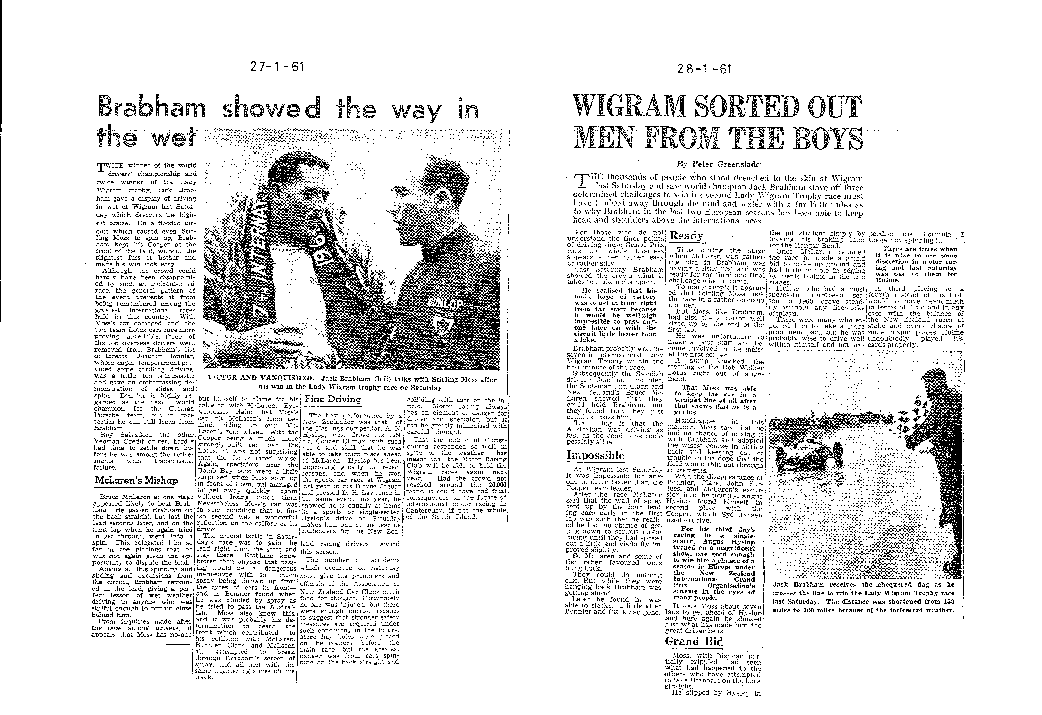 Scan of the clipping page, 27 January 1961