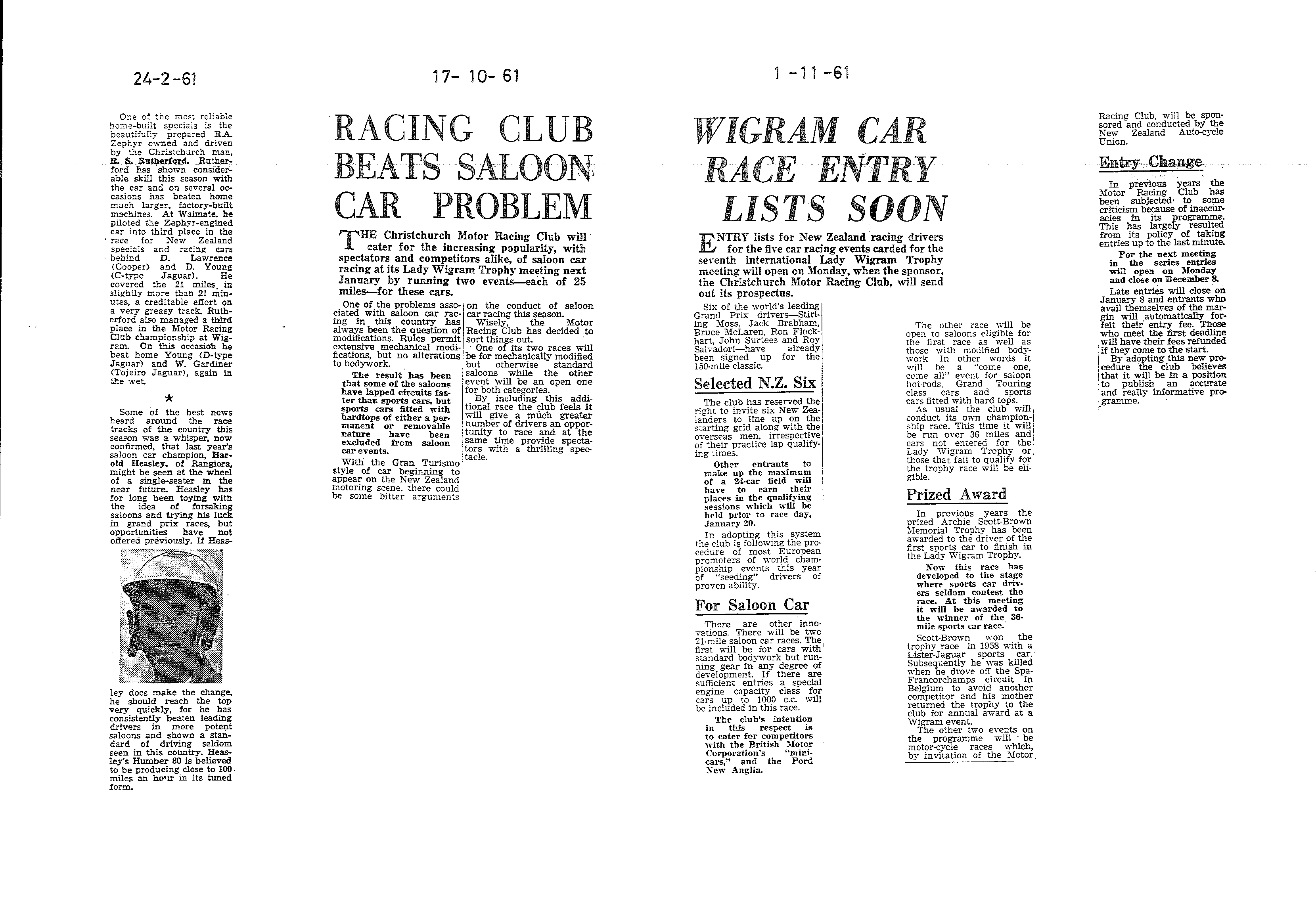 Scan of the clipping page, 24 February 1961