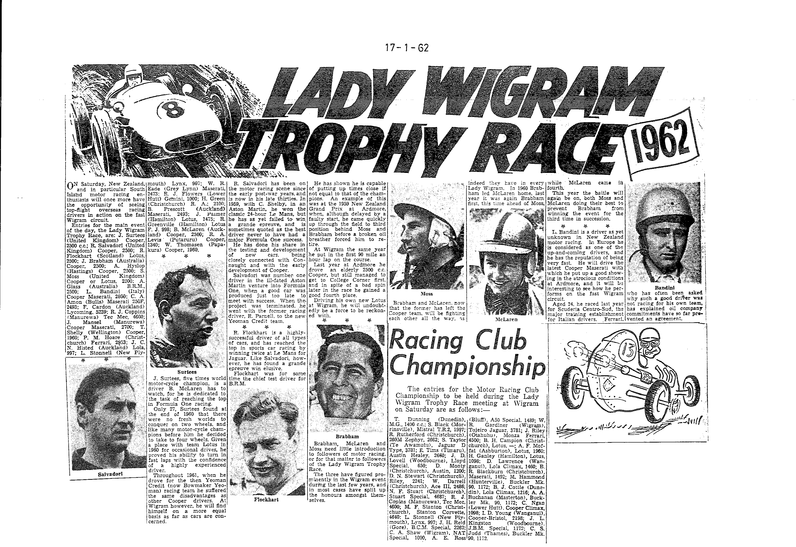 Scan of the clipping page, 17 January 1962