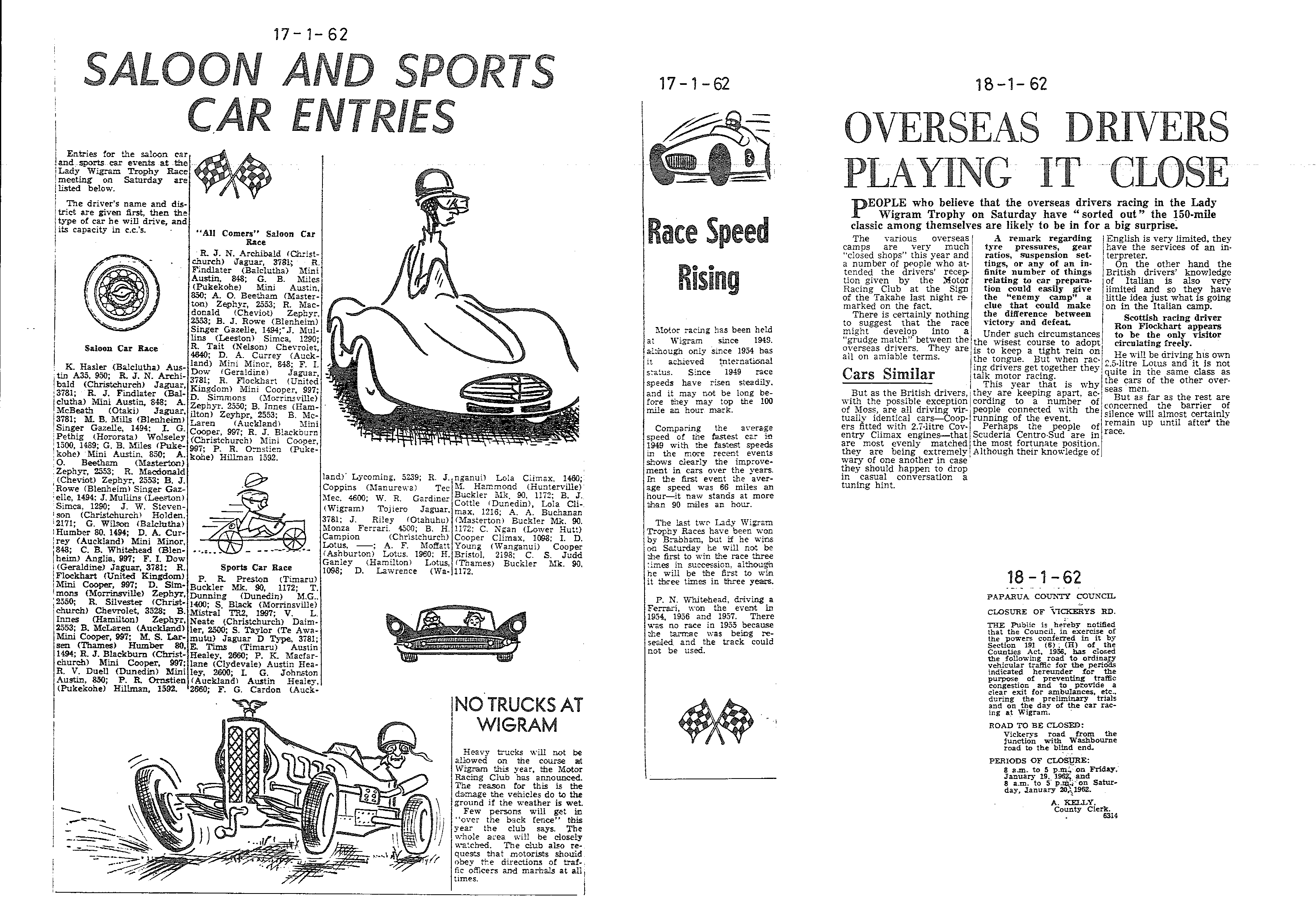 Scan of the clipping page, 17 January 1962