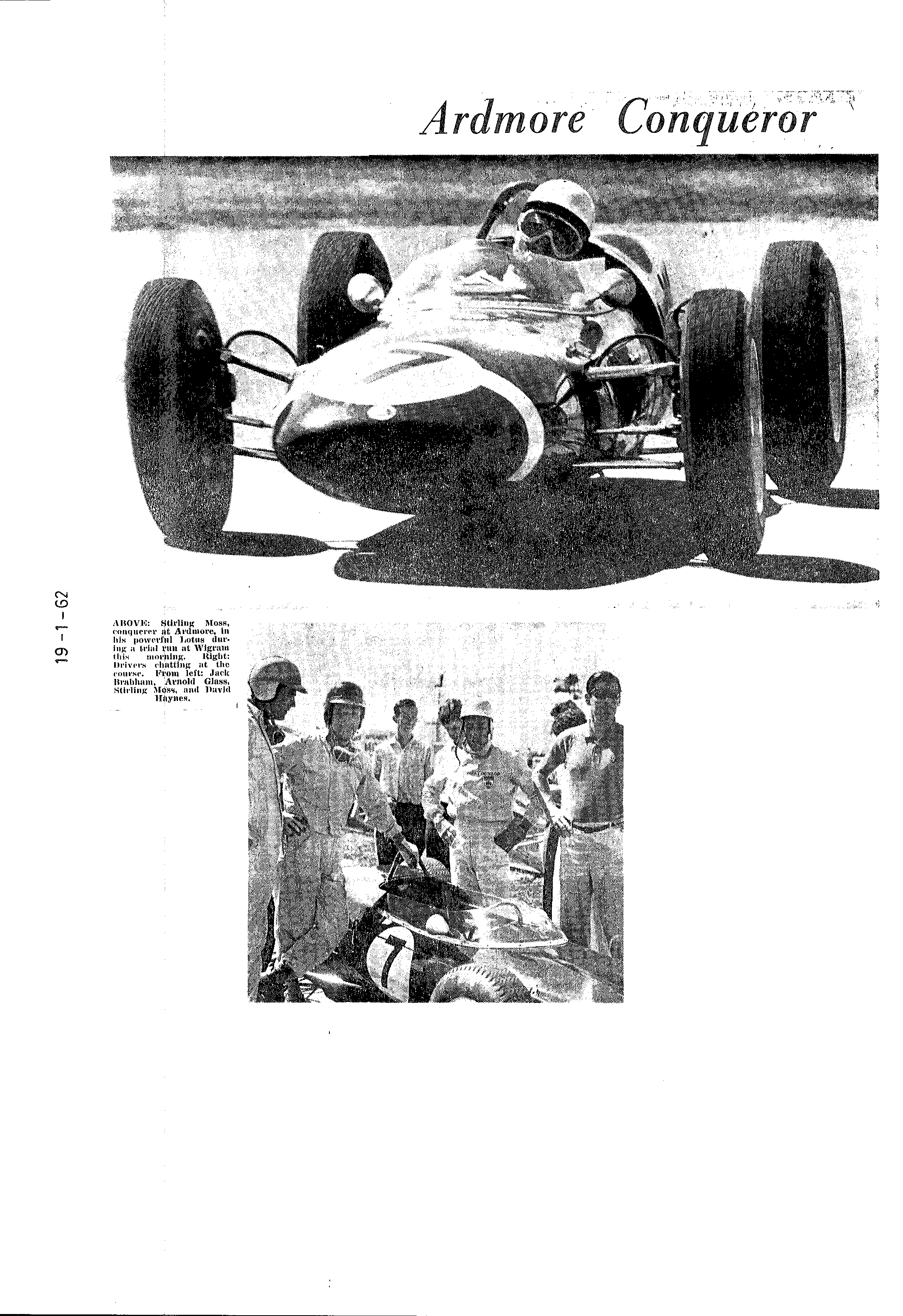 Scan of the clipping page, 19 January 1962
