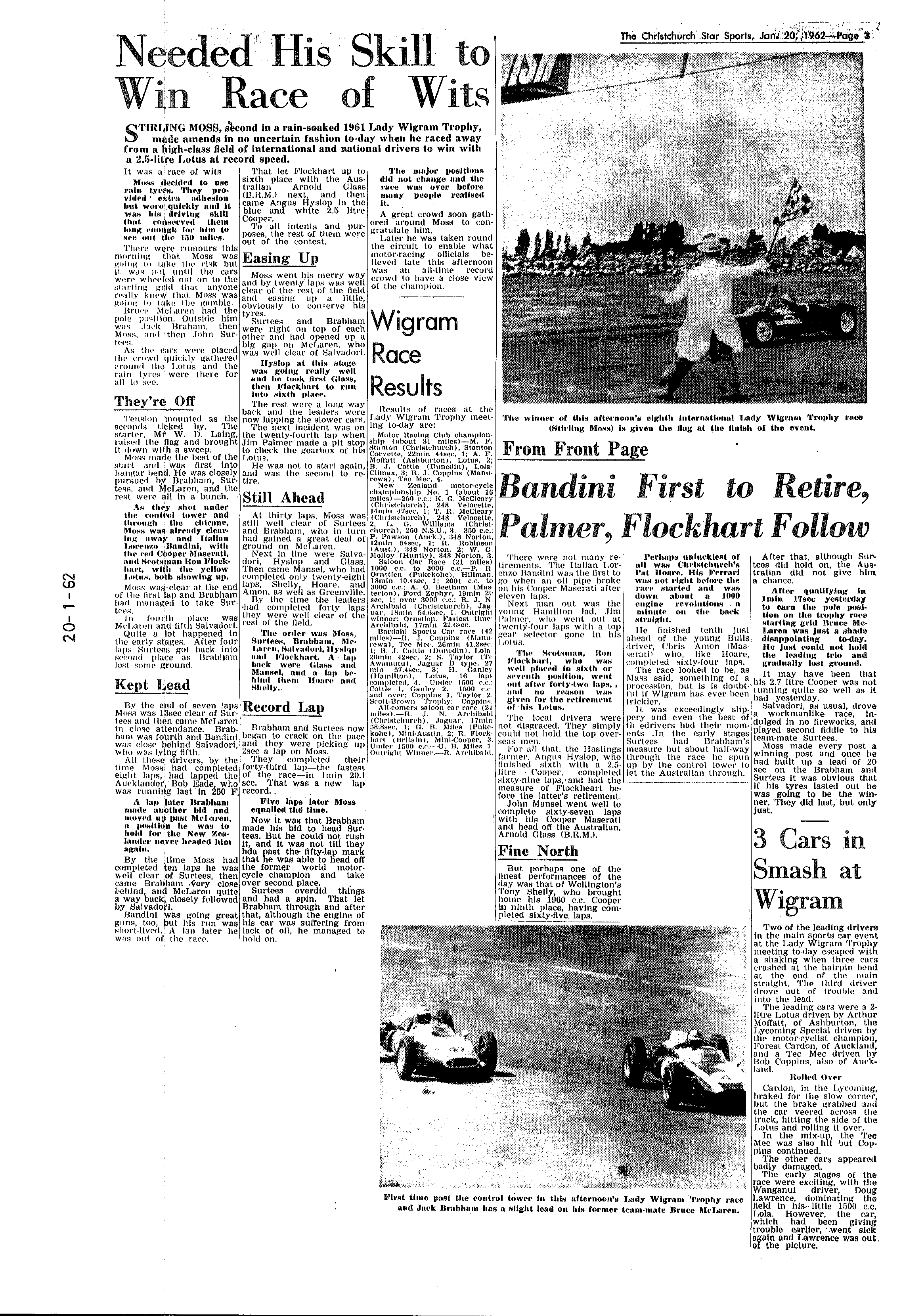Scan of the clipping page, 20 January 1962
