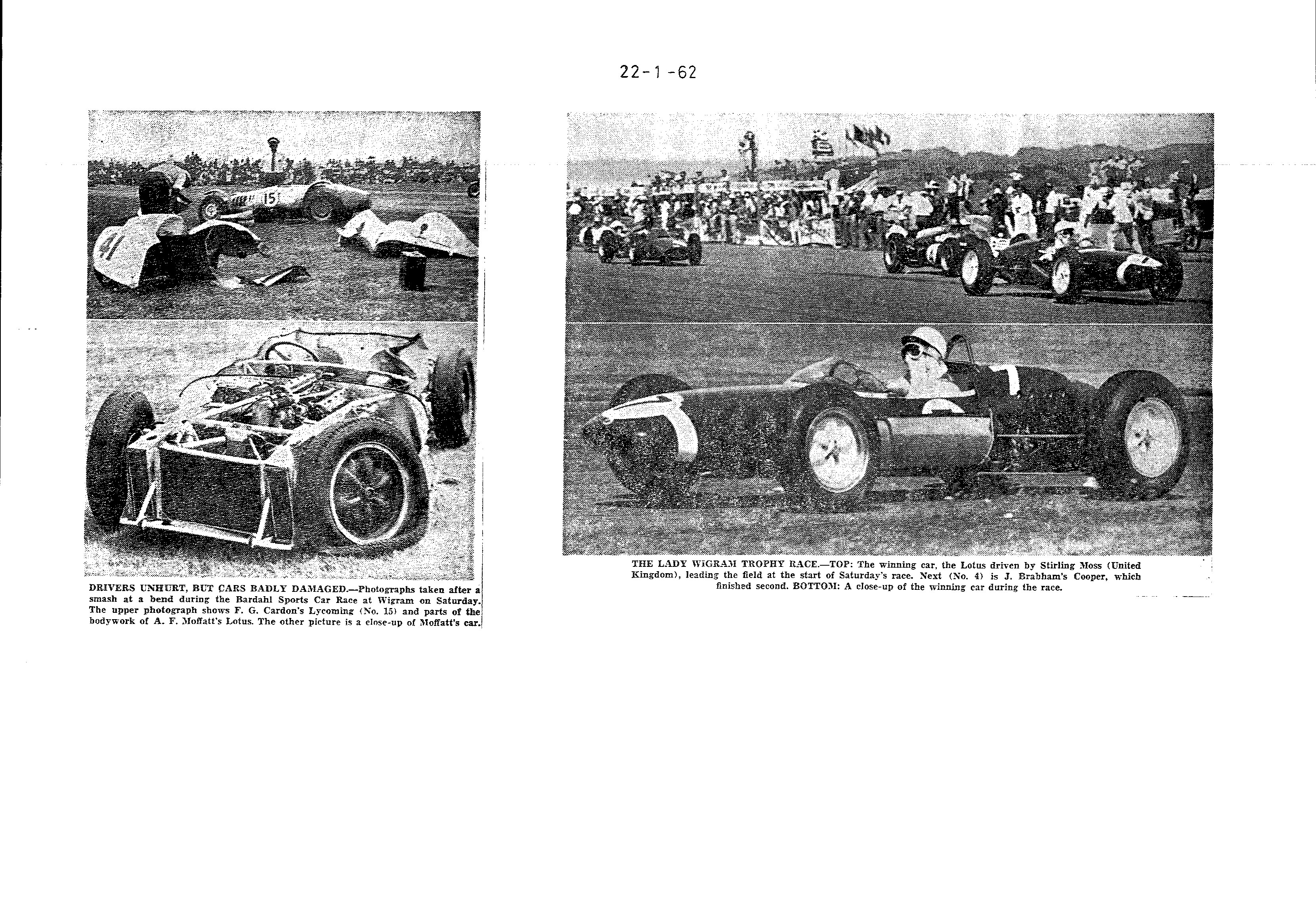 Scan of the clipping page, 22 January 1962