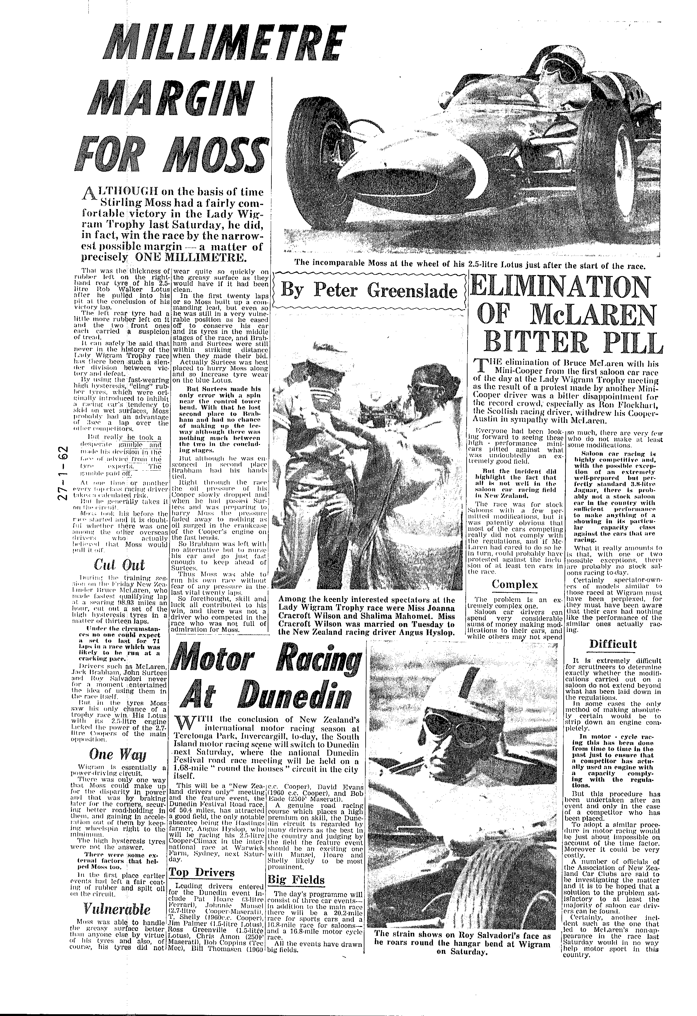 Scan of the clipping page, 27 January 1962