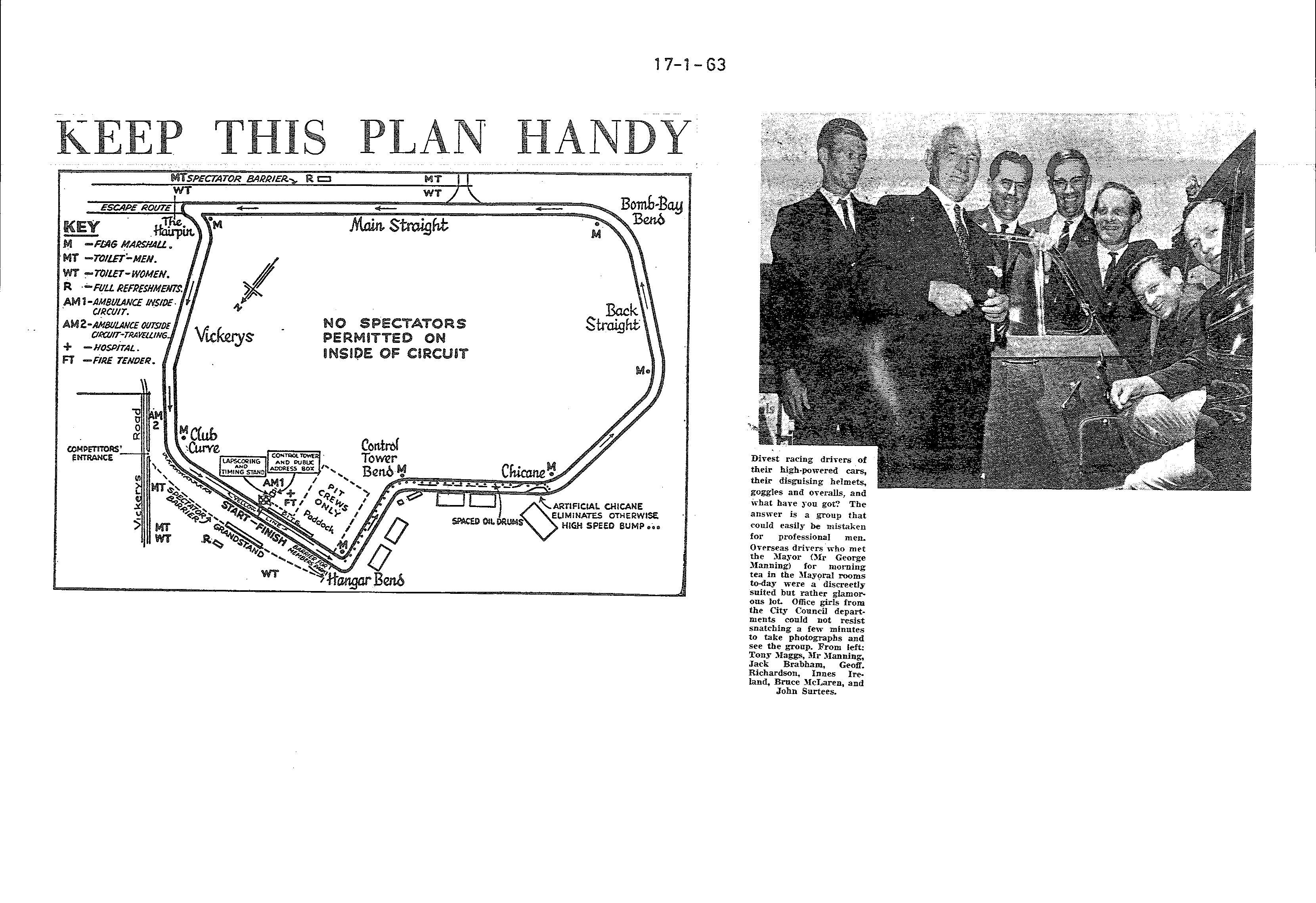 Scan of the clipping page, 17 January 1963