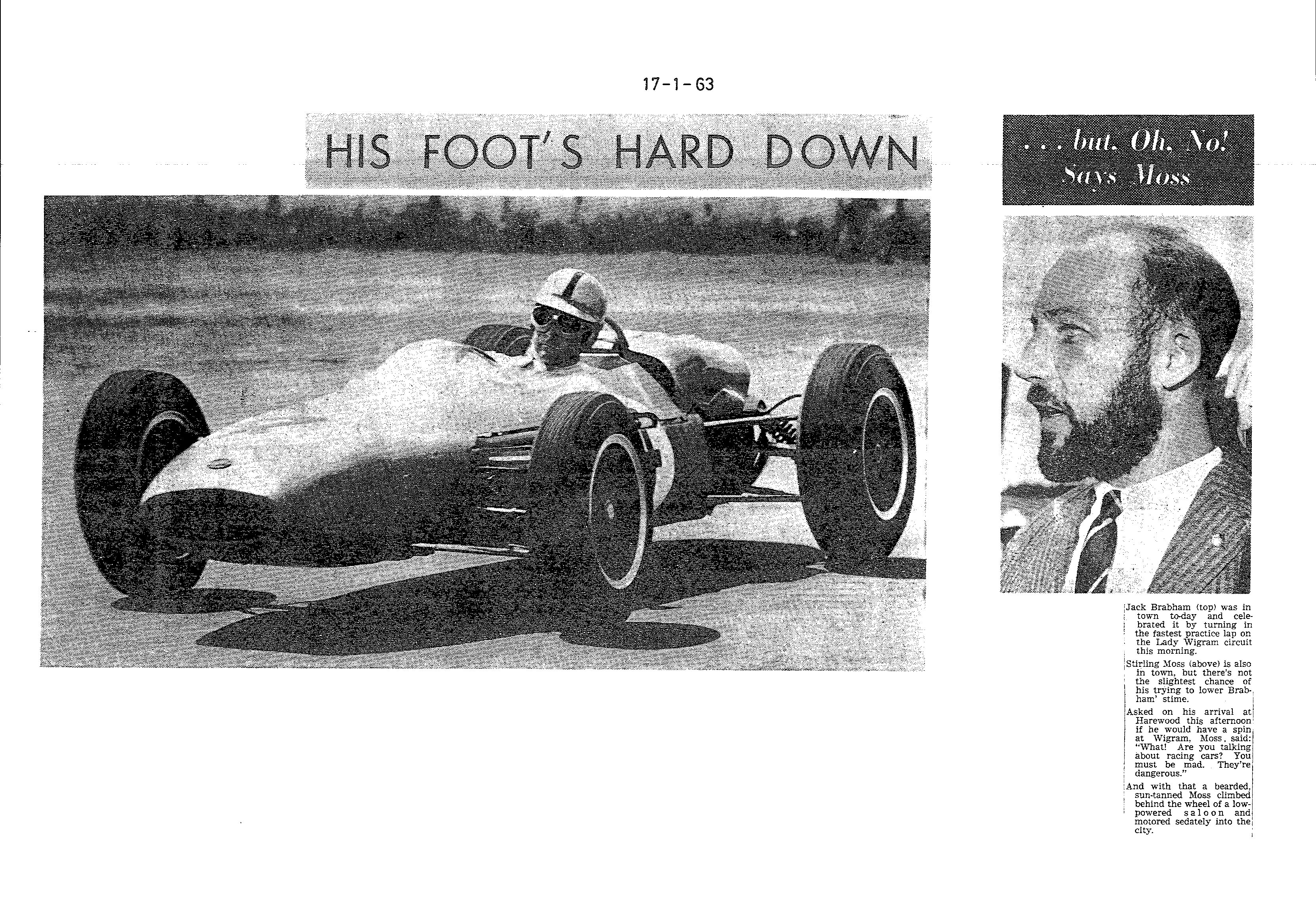 Scan of the clipping page, 17 January 1963