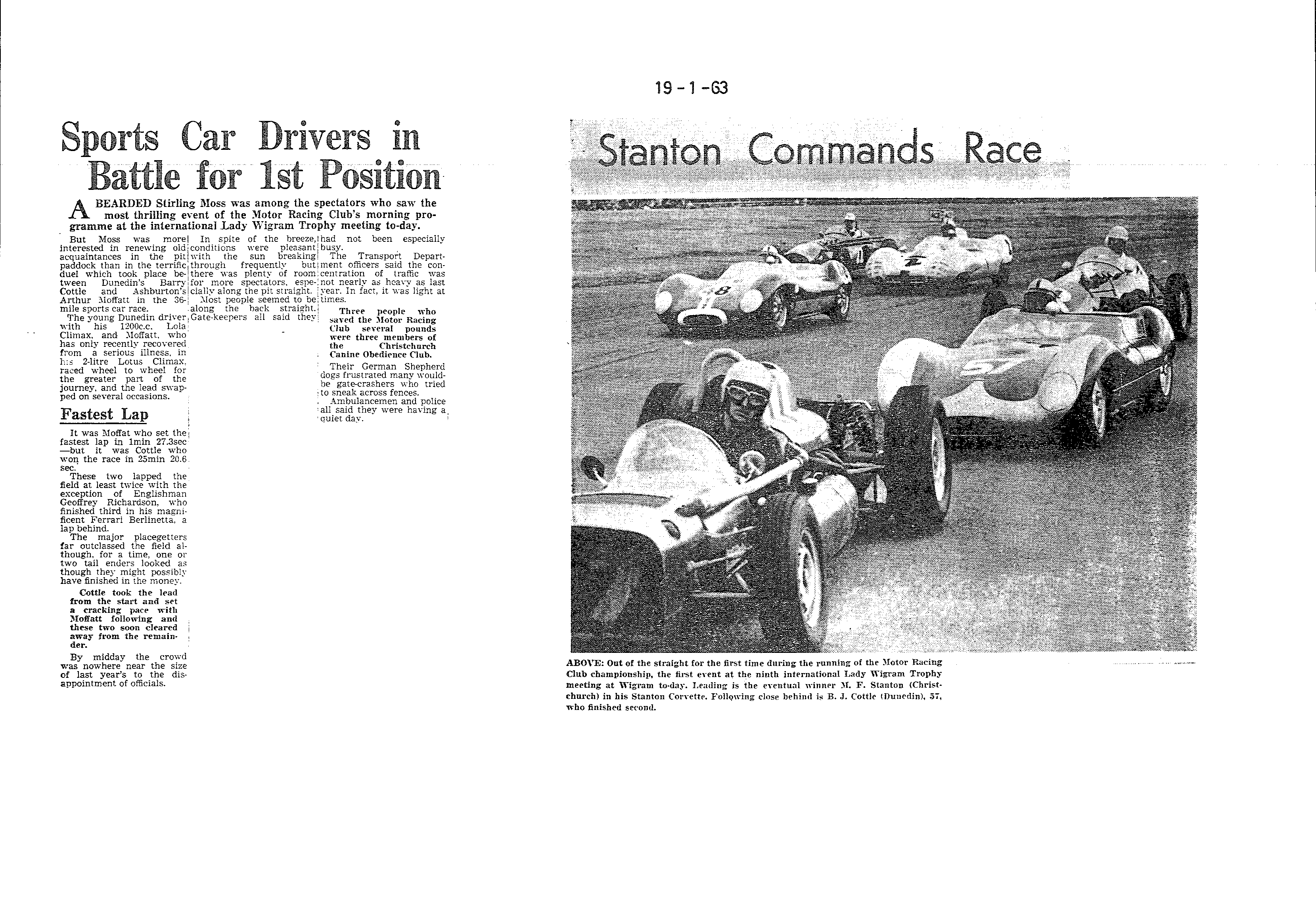 Scan of the clipping page, 19 January 1963