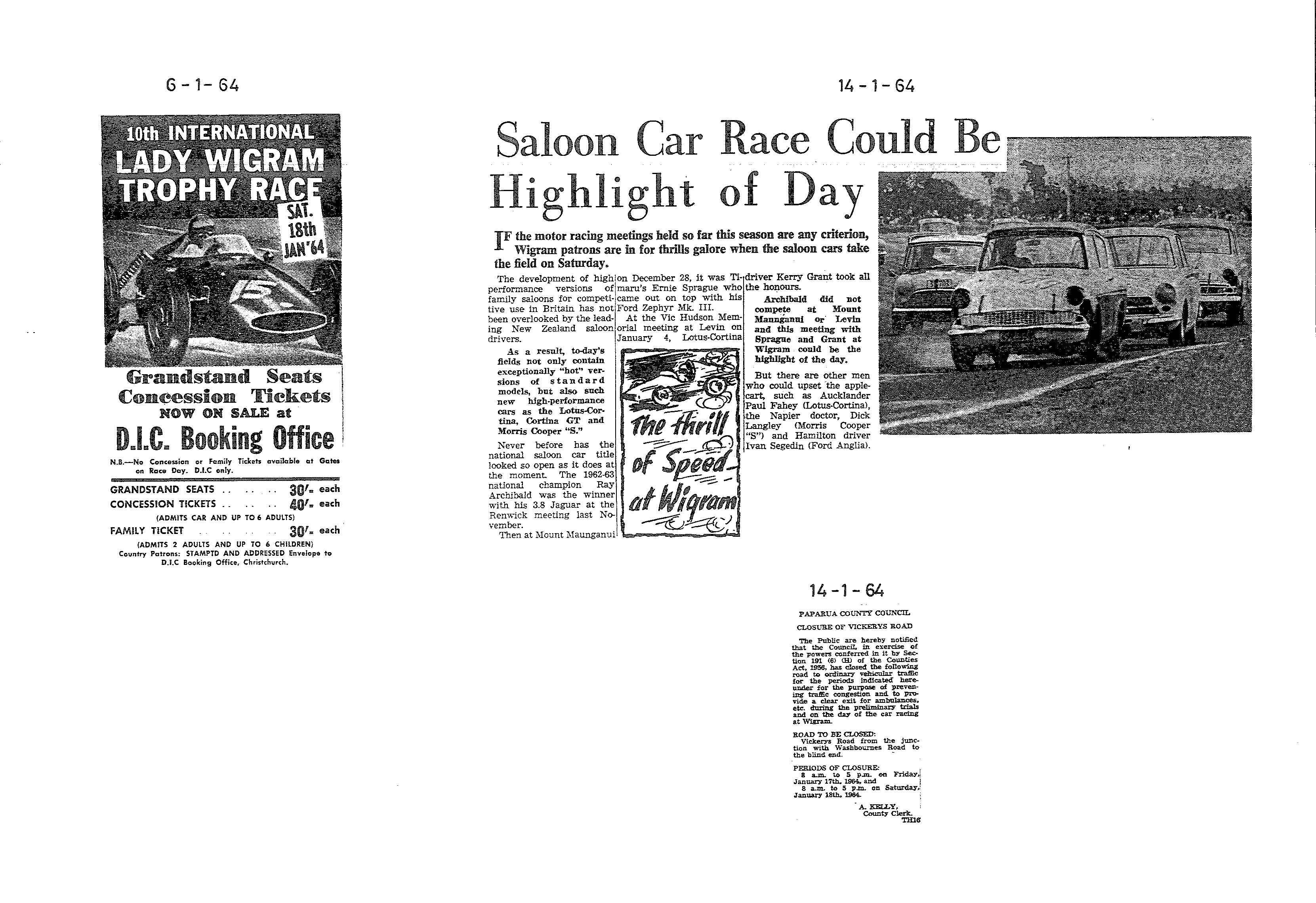 Scan of the clipping page, 6 January 1964