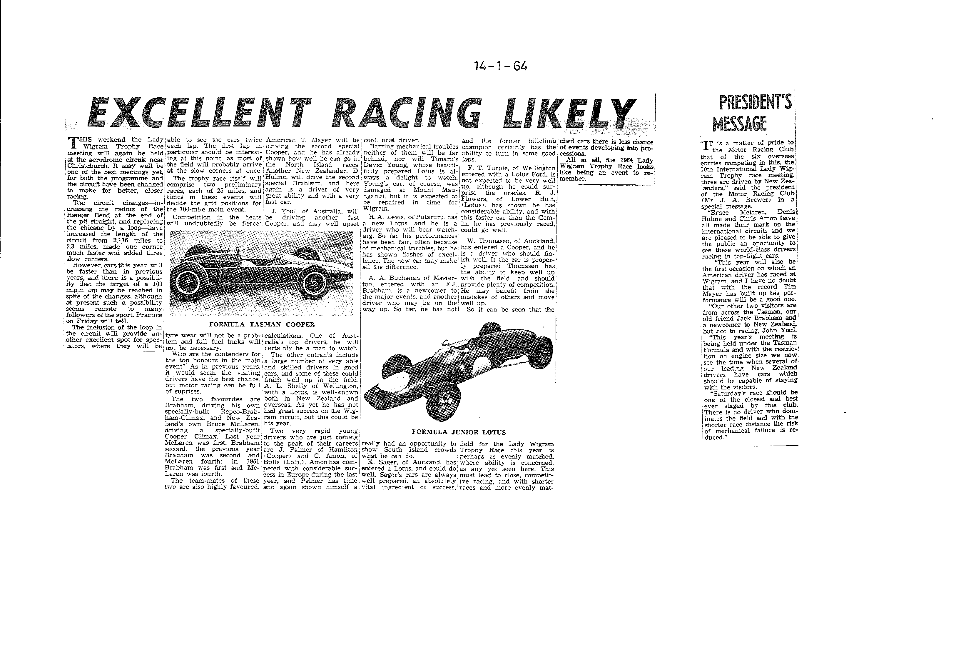 Scan of the clipping page, 14 January 1964