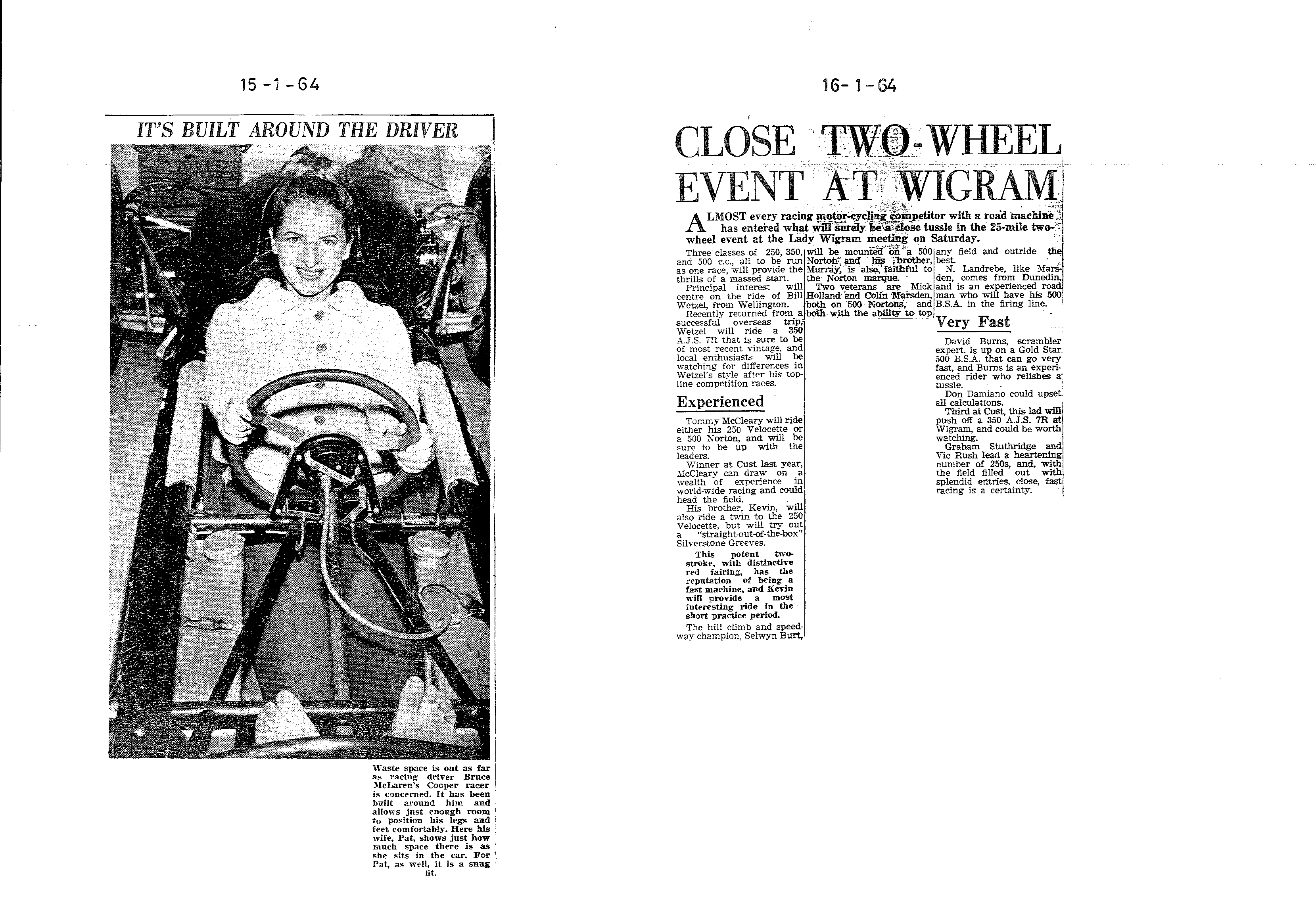 Scan of the clipping page, 15 January 1964