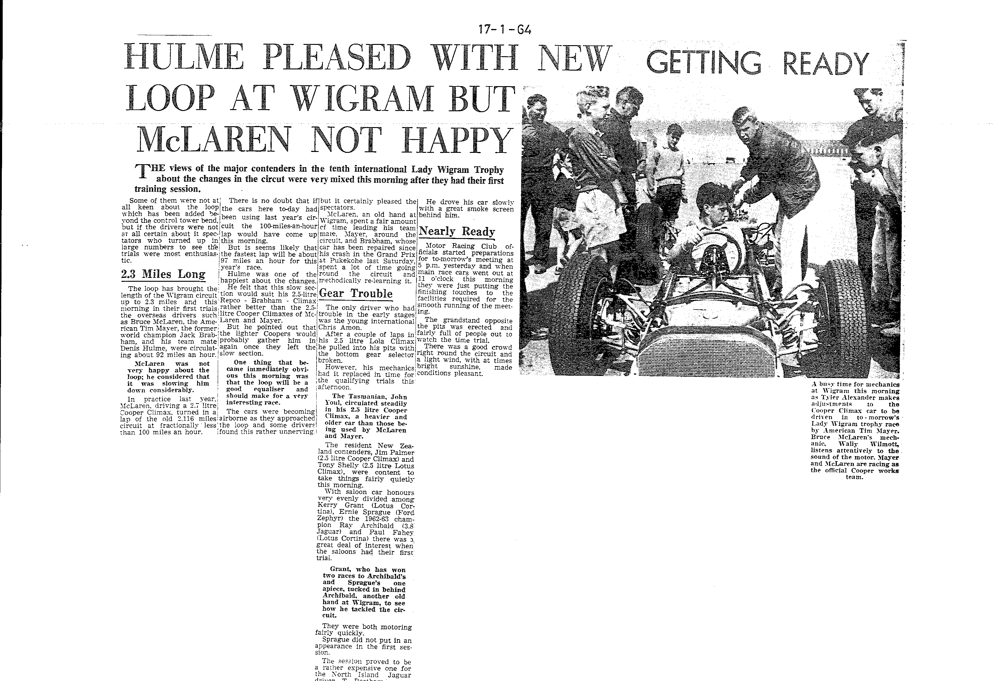 Scan of the clipping page, 17 January 1964