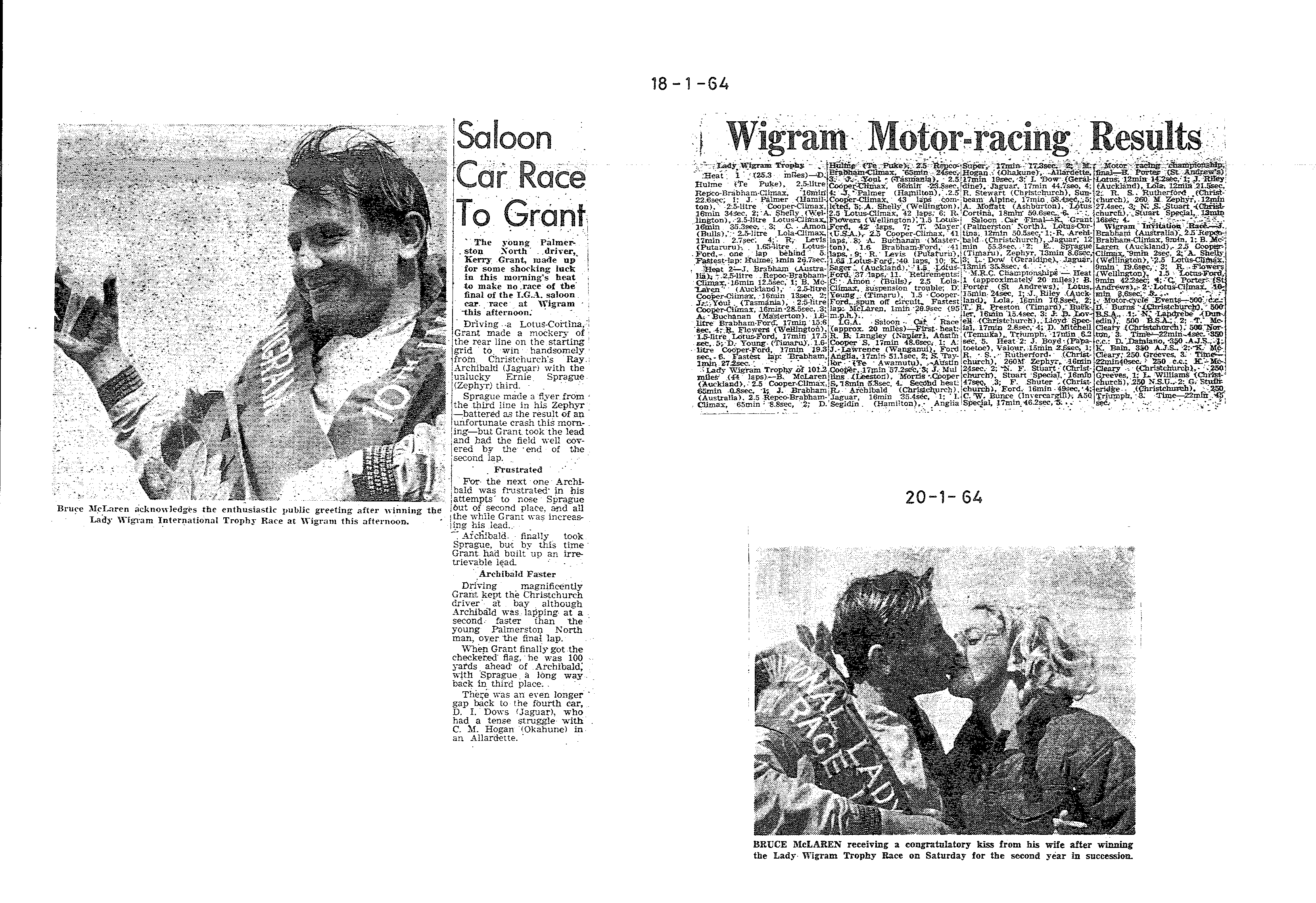 Scan of the clipping page, 18 January 1964