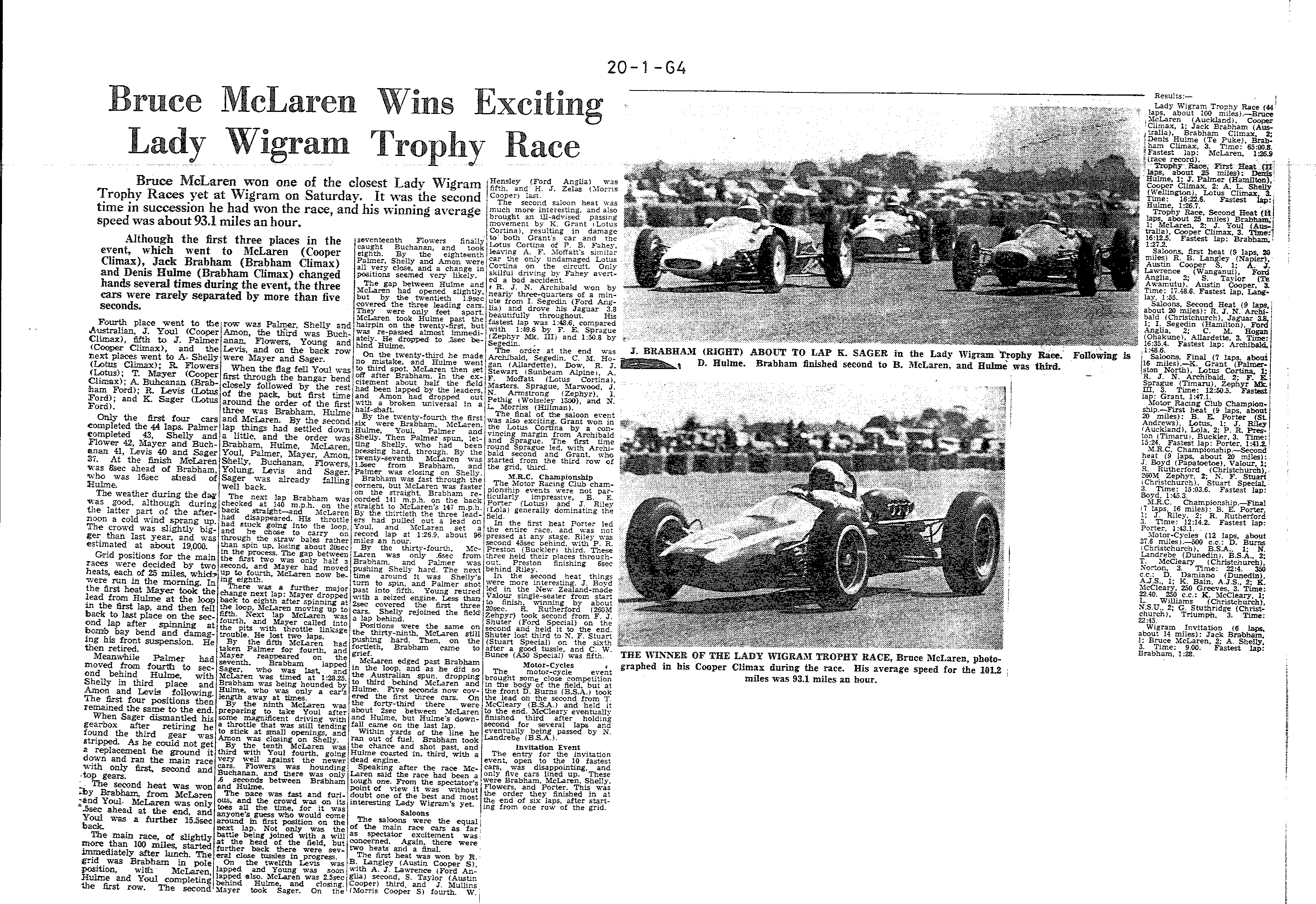 Scan of the clipping page, 20 January 1964