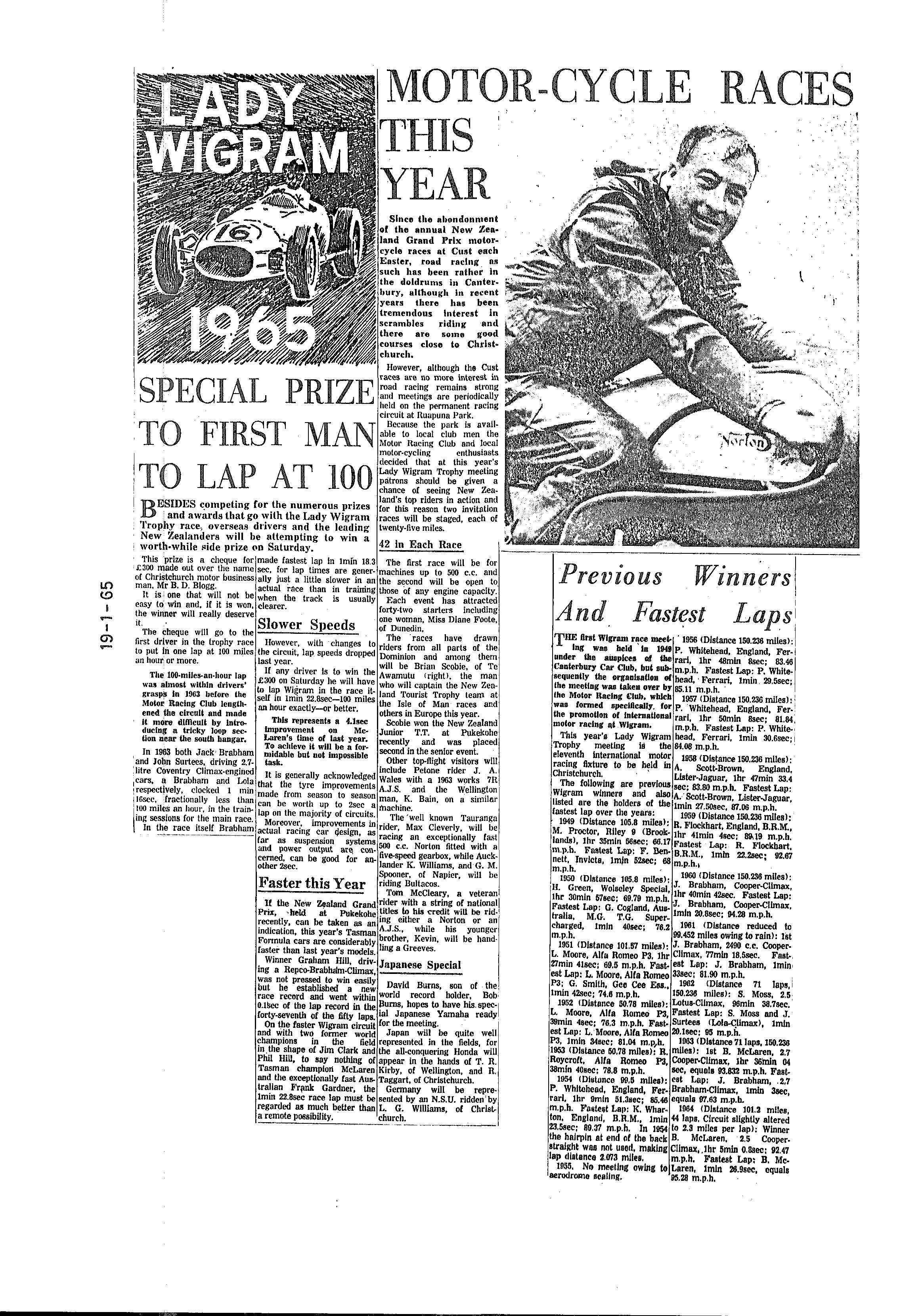 Scan of the clipping page, 19 January 1965