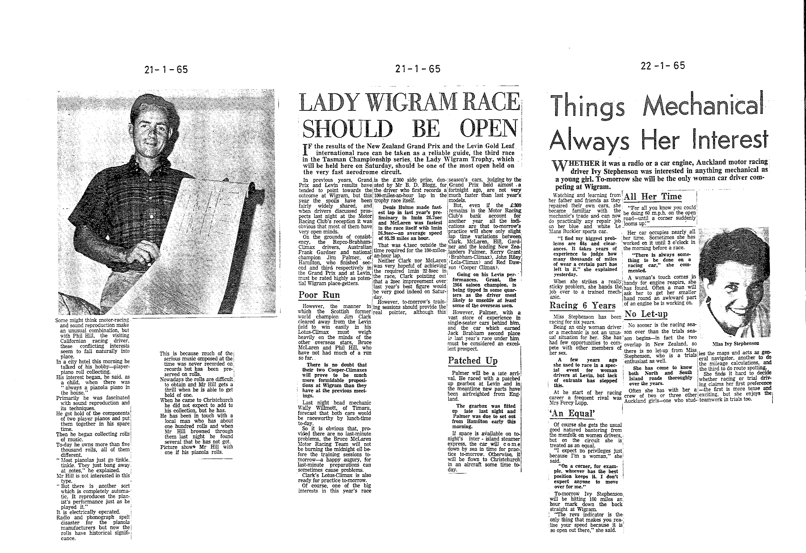 Scan of the clipping page, 21 January 1965