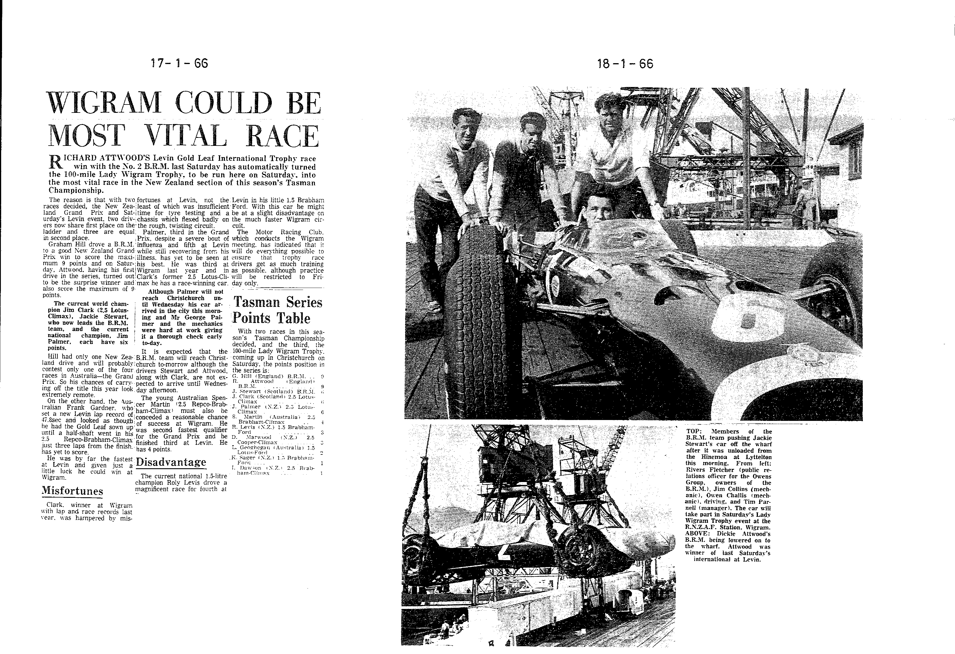 Scan of the clipping page, 17 January 1966